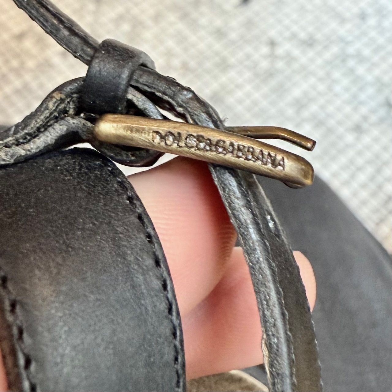 Dolce & Gabbana Dolce & Gabbana Vintage Wood Brown Leather Flower Sandals Size US 9 / IT 39 - 12 Thumbnail