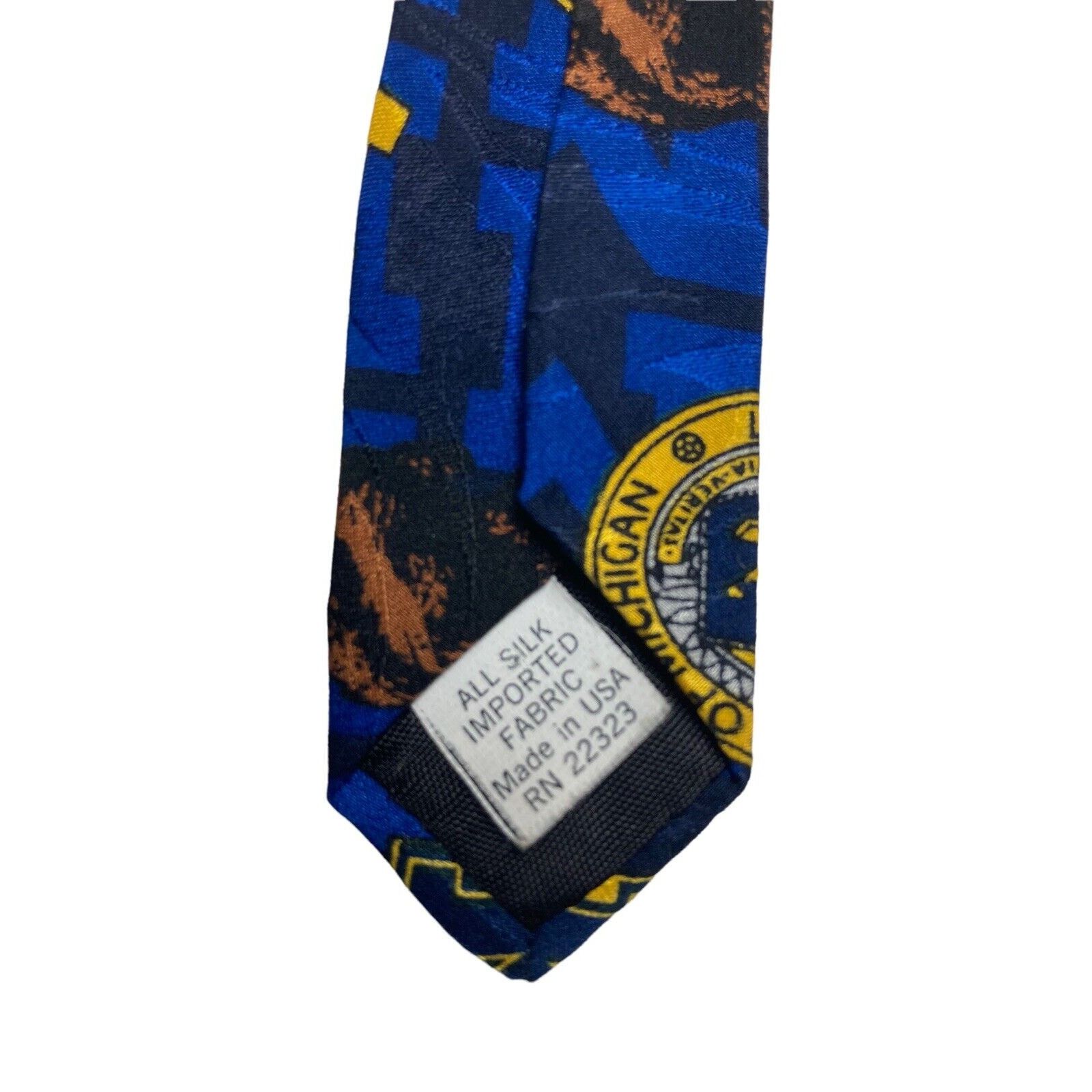 Other Merge Left University Of Michigan Logo Wolverine Necktie Size ONE SIZE - 4 Thumbnail