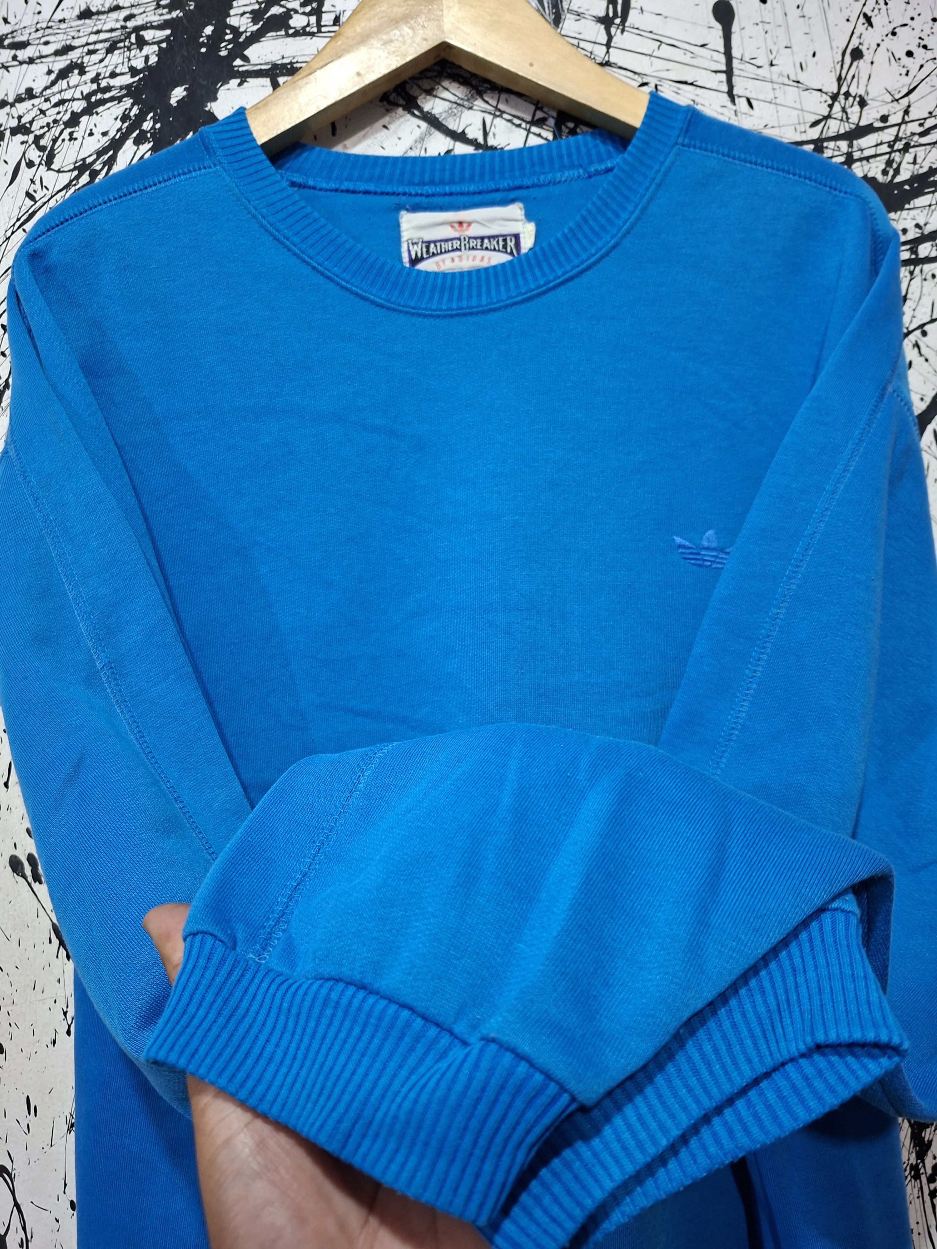 Adidas 80'S WEATHER BREAKER BY ADIDAS TREFOIL LOGO SWEATSHIRT Size US XL / EU 56 / 4 - 5 Thumbnail