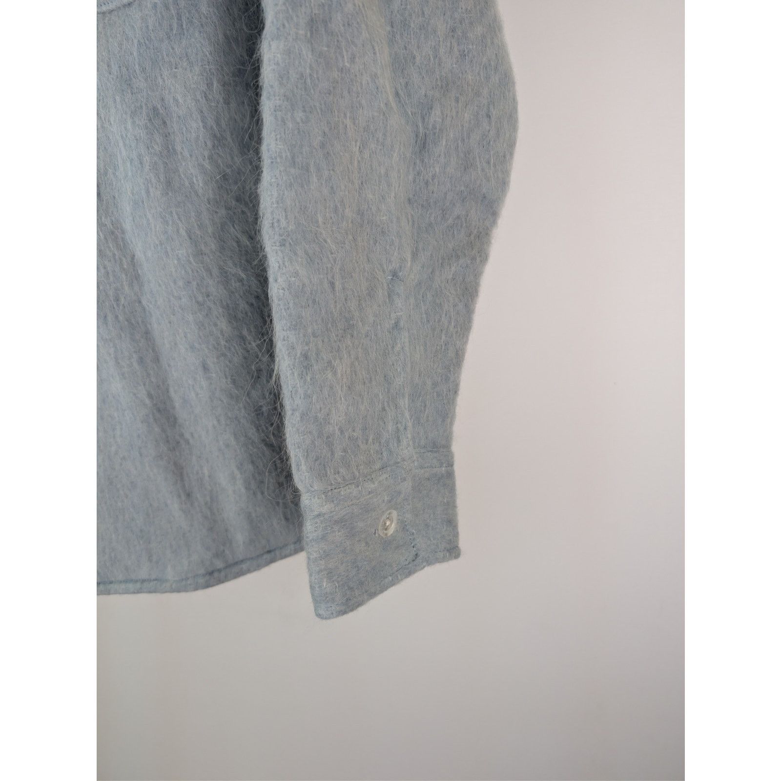 Aime Leon Dore o1rshd1 Long Sleeve Mohair Button up Shirt in Skywriting Size US S / EU 44-46 / 1 - 5 Thumbnail