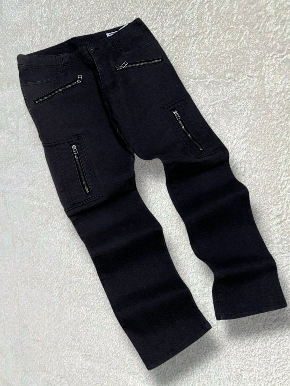 Japanese Brand × Vintage × semanticdesign Vintage 90s Designer Japan Semantic Design Bikers Punk Pant Size US 30 / EU 46 - 2 Thumbnail