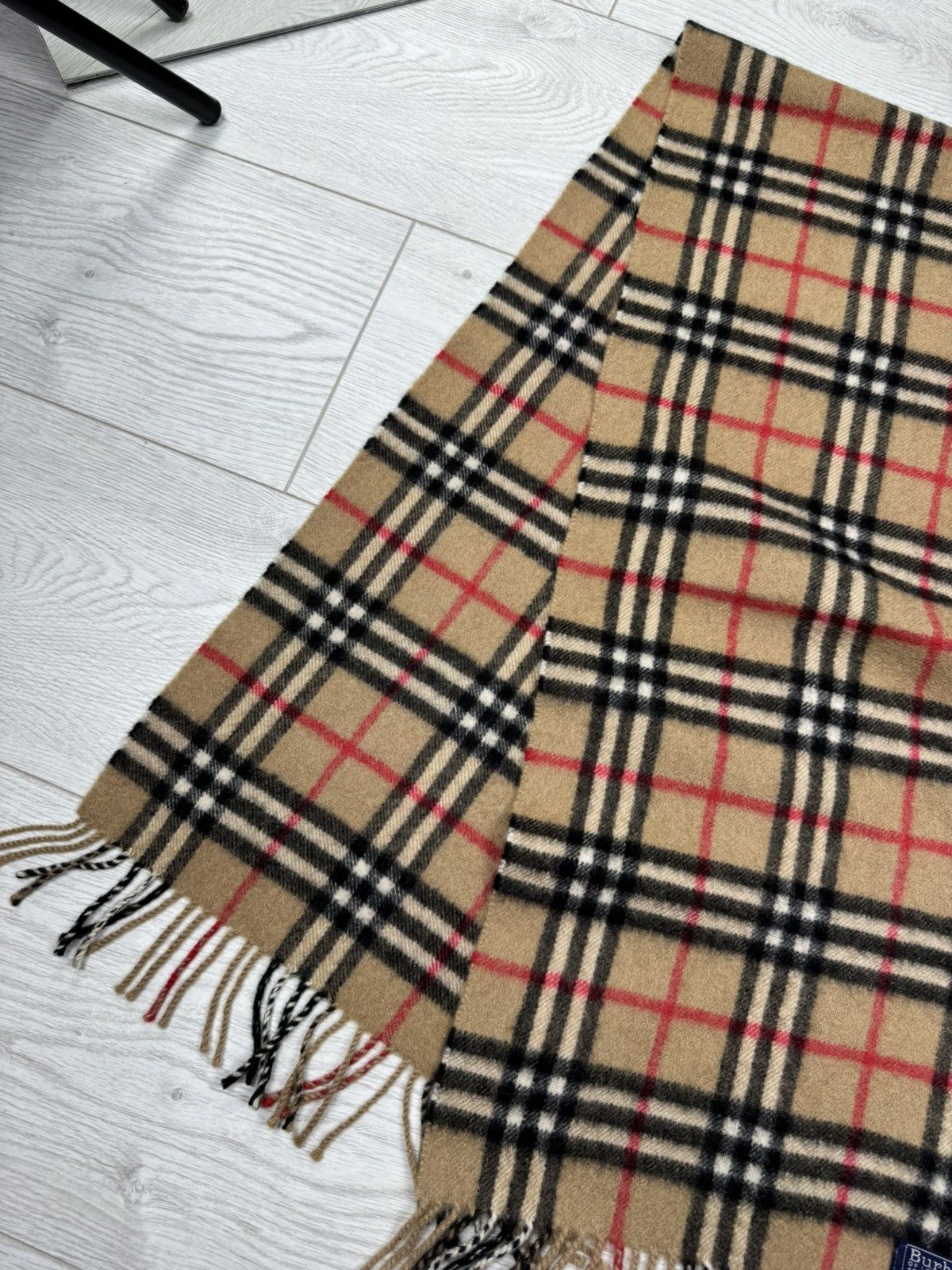 Burberry × Vintage Burberry Scarf / Muffler / Neckwear - WW2490 Size ONE SIZE - 3 Thumbnail