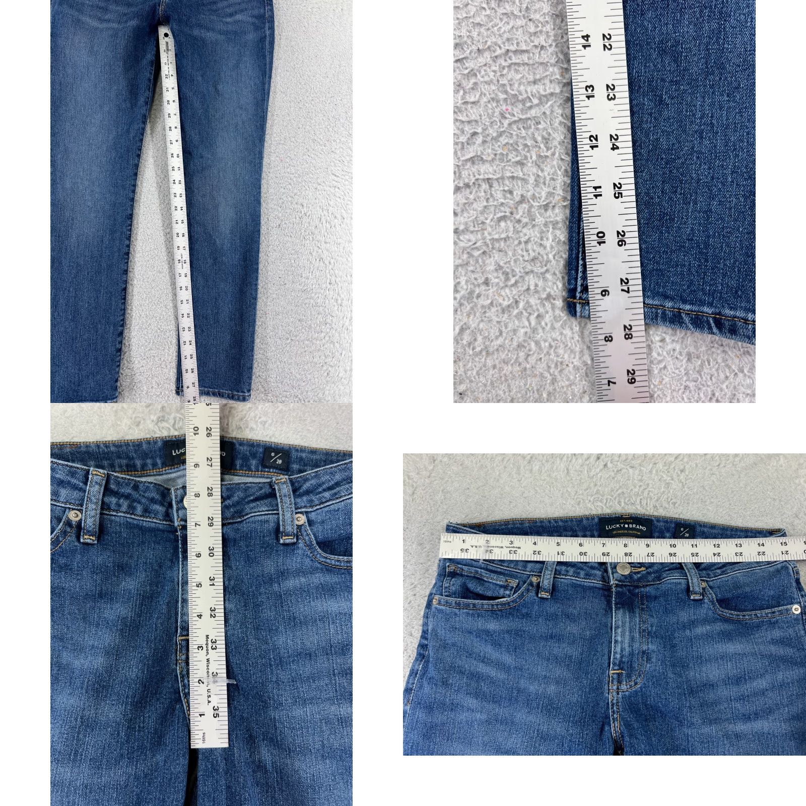 Lucky Brand Lucky Brand Jeans Women 2 Blue Denim Bridget Skinny Cotton Blend 25x27 Size 26" / US 2 / IT 38 - 8 Thumbnail