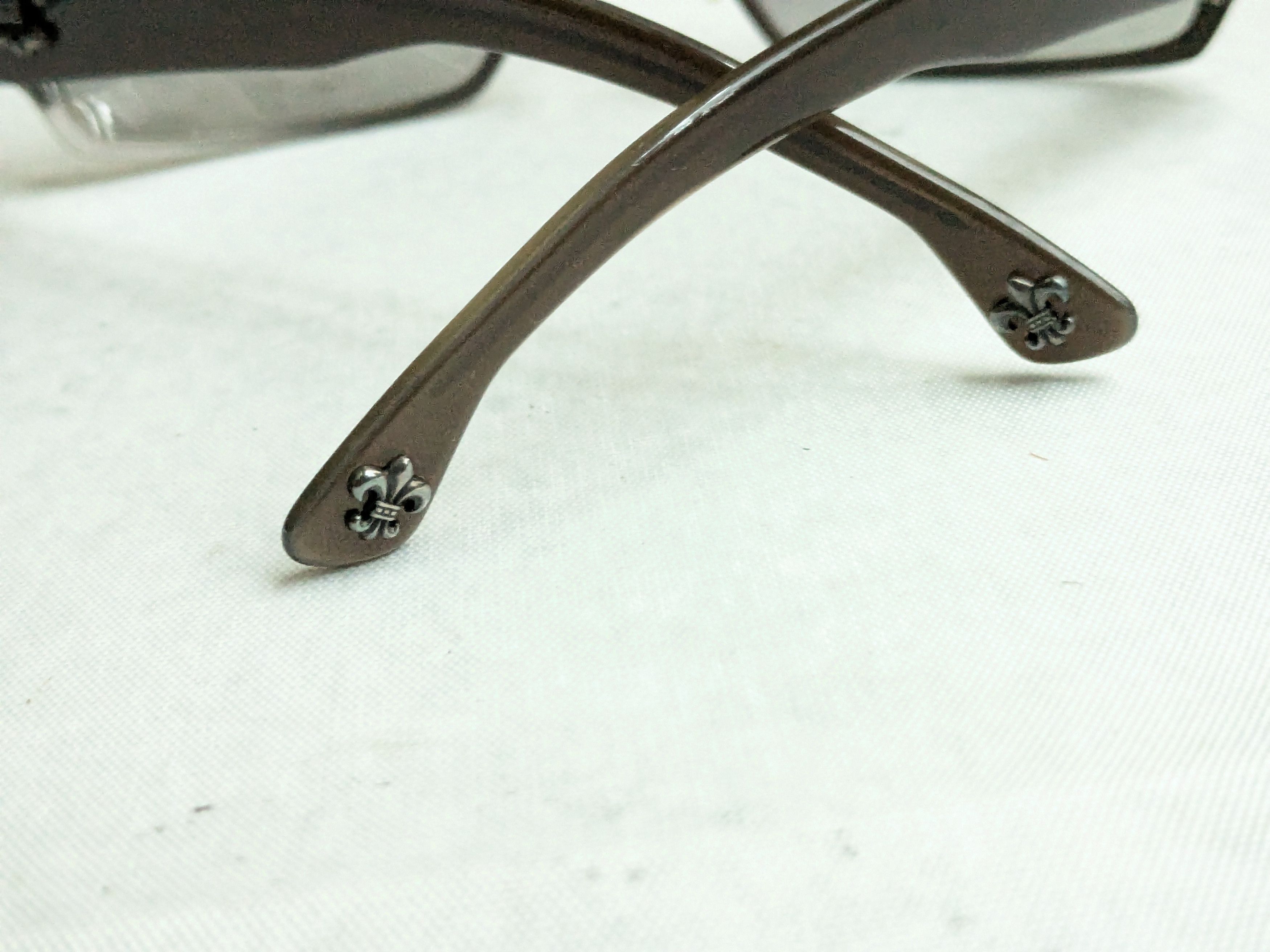 Chrome Hearts Chrome Hearts Sunglasses Rear End Gray Brown Cross Sterling Size ONE SIZE - 13 Thumbnail