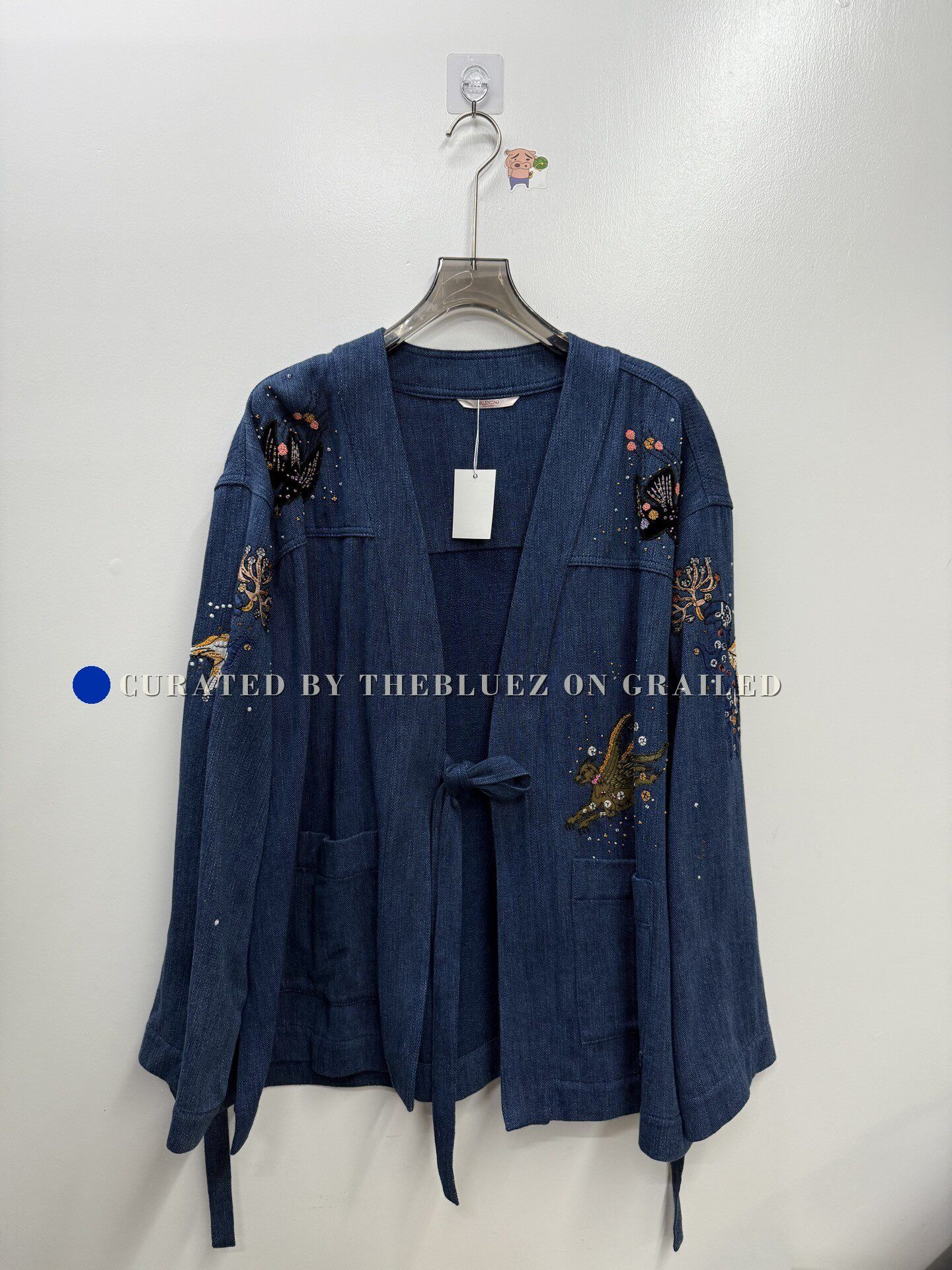 Valentino Valentino Runway Heavy Denim Robe Coat Size US M / EU 48-50 / 2 - 1 Thumbnail