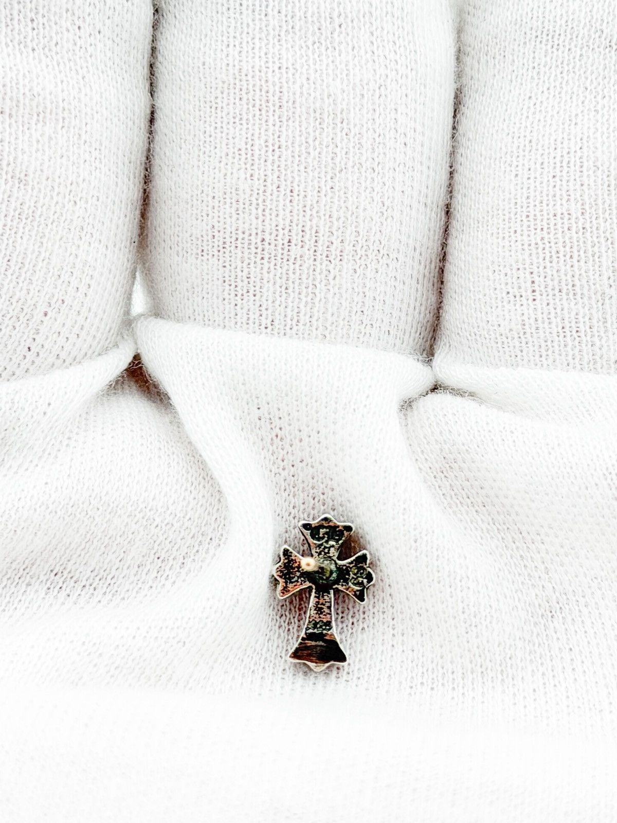 Chrome Hearts Chrome Hearts Silver Cross Earring Stud Size ONE SIZE - 4 Thumbnail