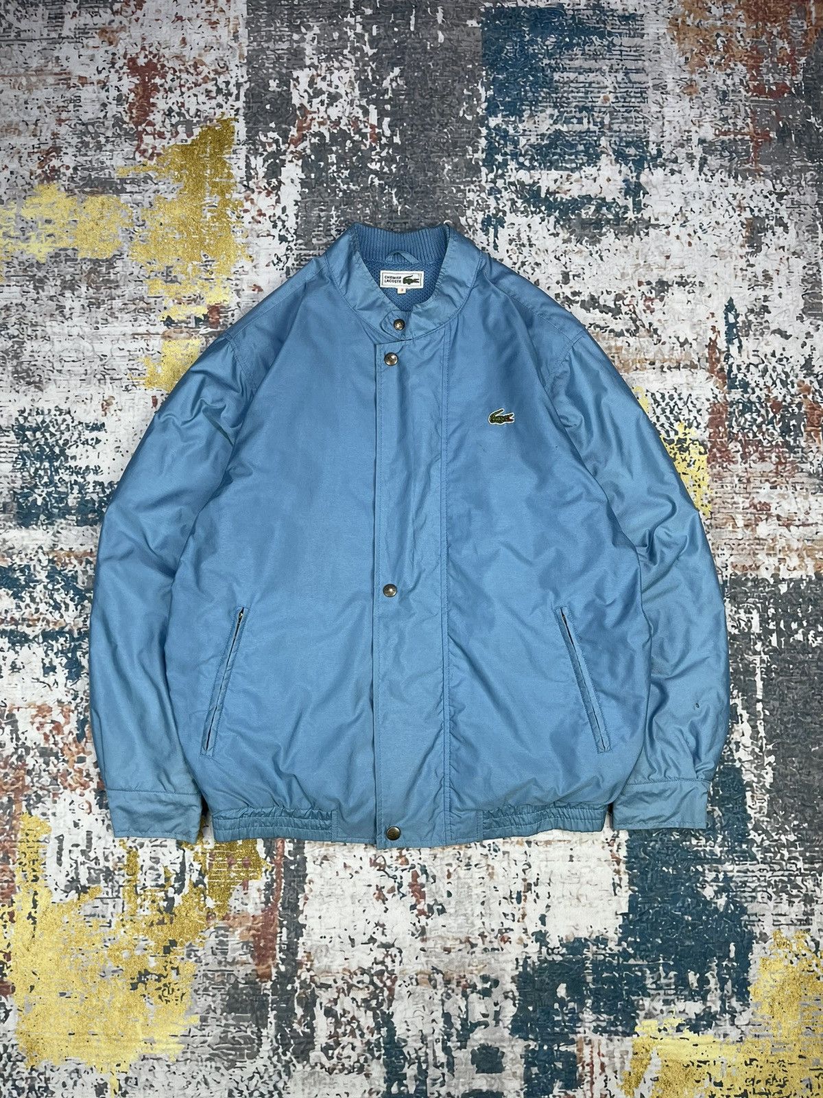 Lacoste Vintage LACOSTE Nylon Net Lined Light Jackets Size US S / EU 44-46 / 1 - 1 Thumbnail