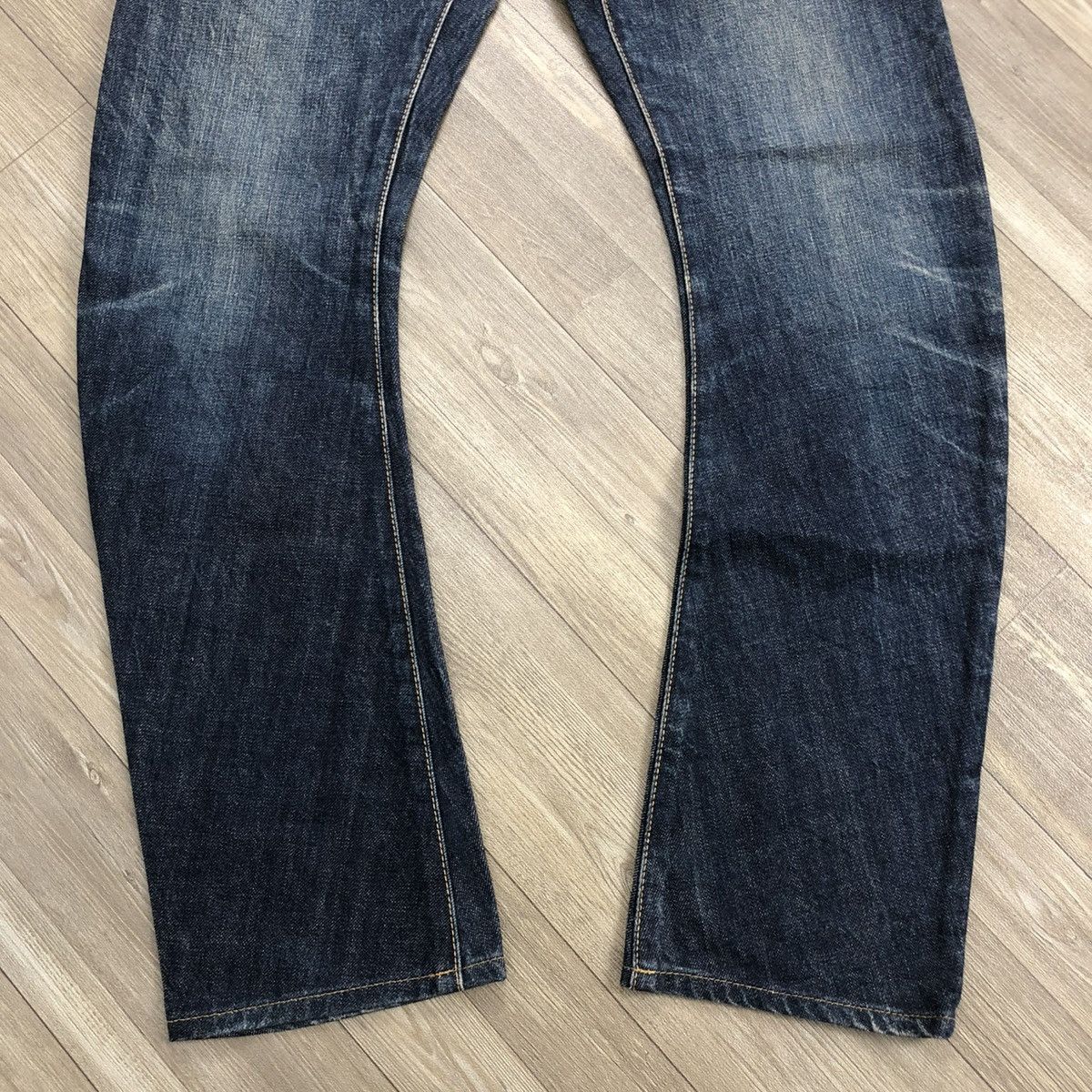 Attachment × Kazuyuki Kumagai Attachment × Le Grande Bleu (L.G.B.) 🇯🇵 2000s Attachment Lgb Gothic Goa Punk Style Curve Leg Jeans Size US 30 / EU 46 - 10 Thumbnail