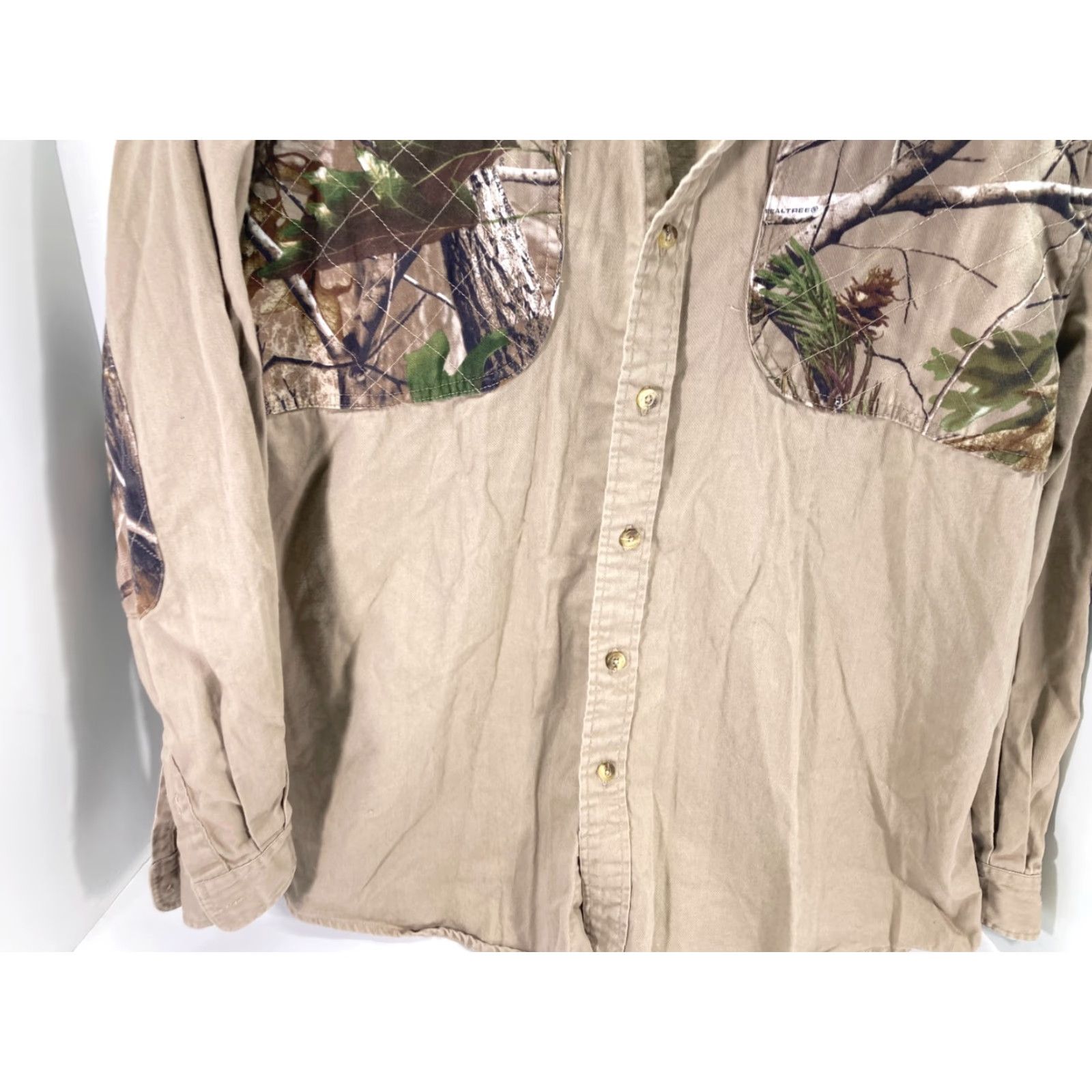 Vintage Magellan Sportswear Button Down Shirt Mens XL Khaki Camo Long Sleeve Hunting Size US XL / EU 56 / 4 - 5 Thumbnail
