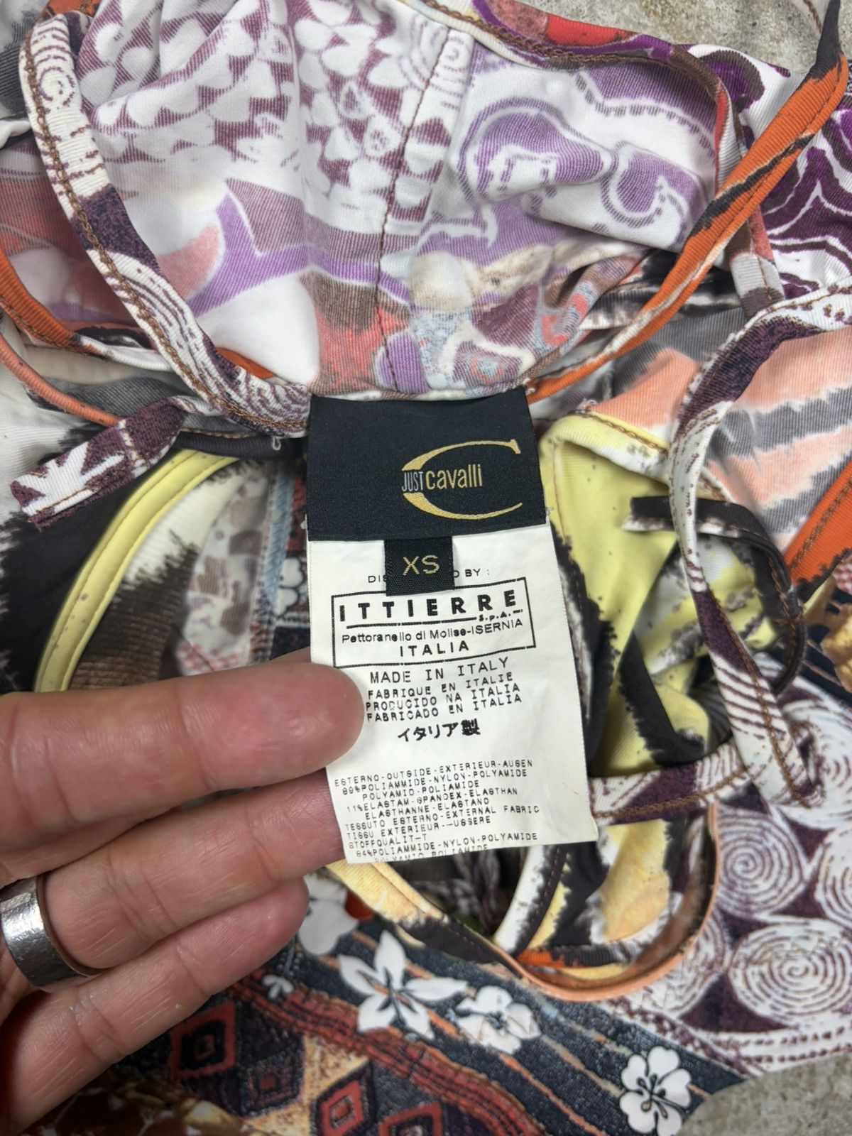 Just Cavalli 2000s Just Cavalli Beaded Double Strap Top Patchwork Corset Size XS / US 0-2 / IT 36-38 - 9 Thumbnail