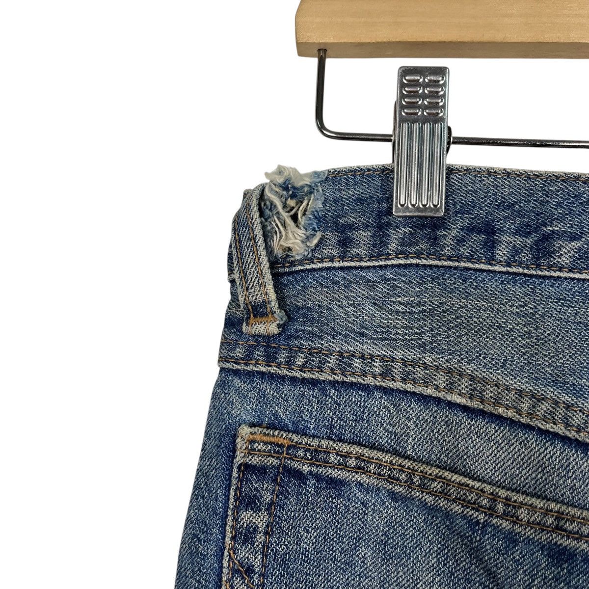 Wrangler Vintage Wrangler Distressed Flare Denim Jeans Size US 32 / EU 48 - 12 Thumbnail