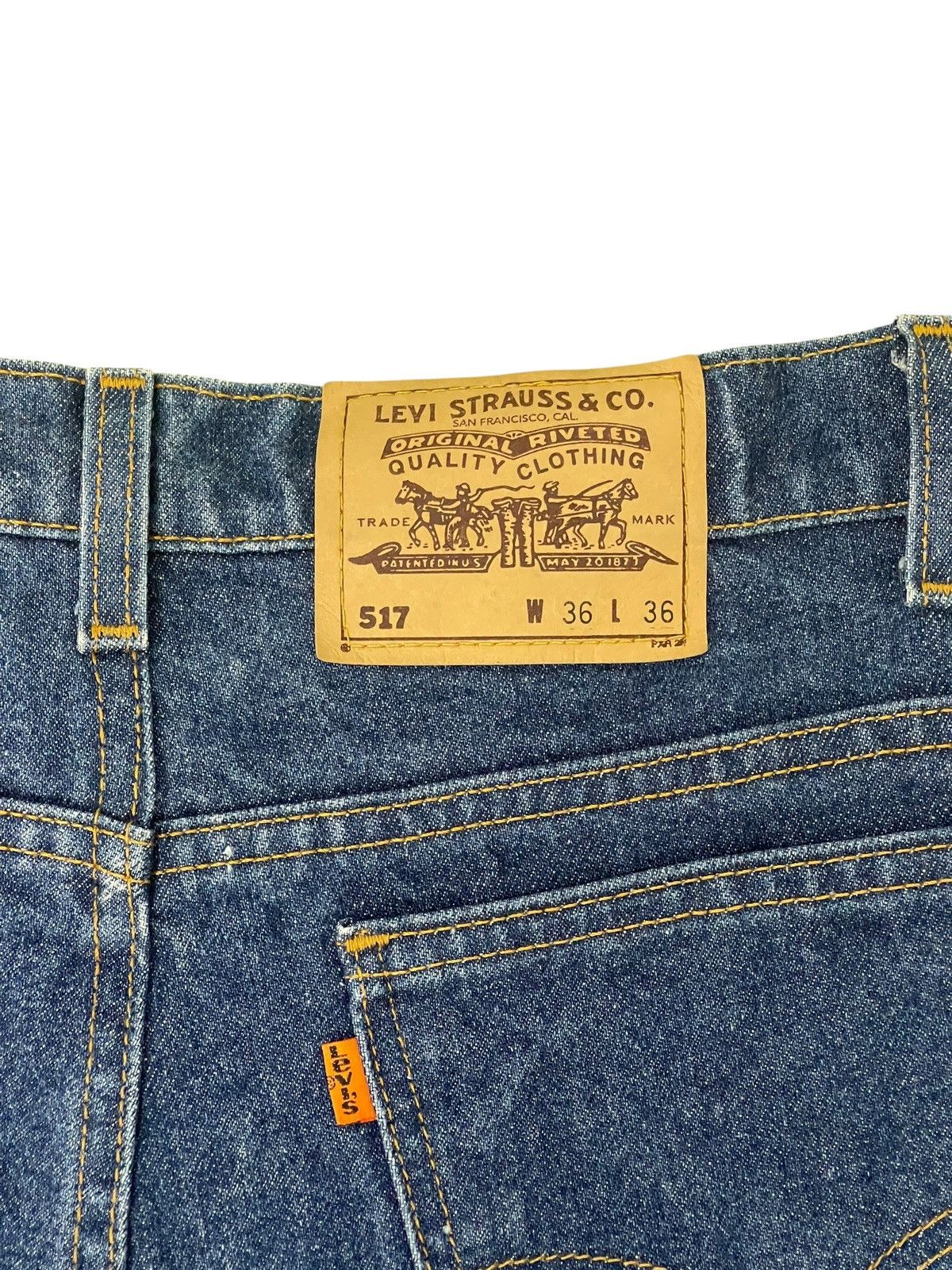 Hysteric Glamour Slight Flare Jeans Vtg 1996 Levi’s 517 USA Orange Tab 2🟦0 Size US 35 - 18 Thumbnail