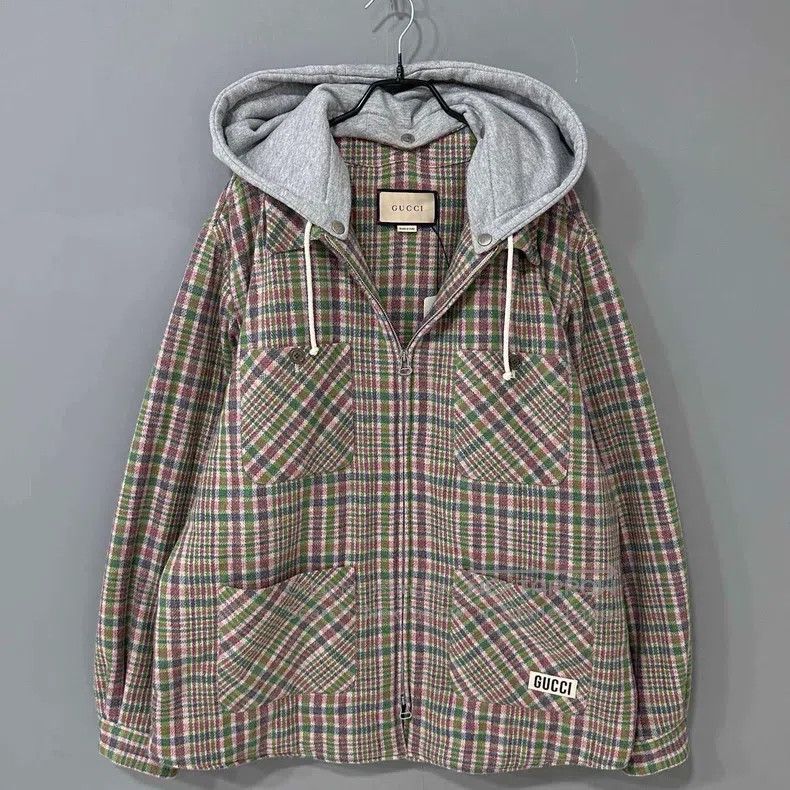 Gucci Gucci New plaid zipper jacket Size US L / EU 52-54 / 3 - 1 Thumbnail