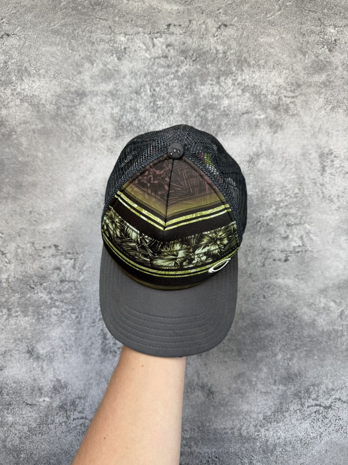 Oakley Vintage Oakley Cap Black Neon Green Hat Logo Y2K Streetwear Size ONE SIZE - 6 Thumbnail