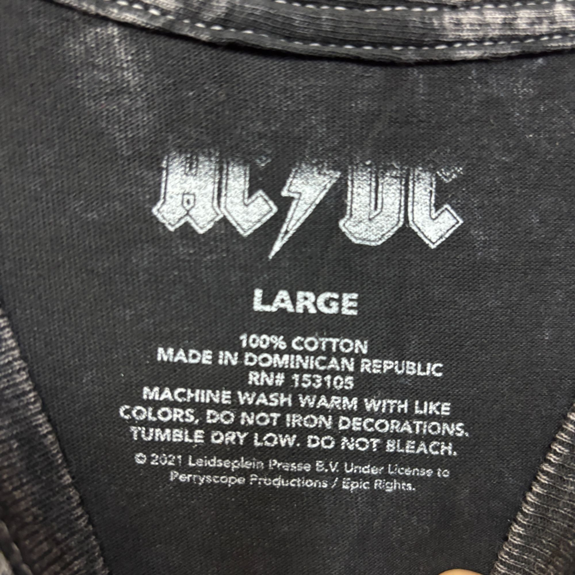 AC/DC AC/DC high way to hell tour Tshirt size large Size US L / EU 52-54 / 3 - 6 Thumbnail