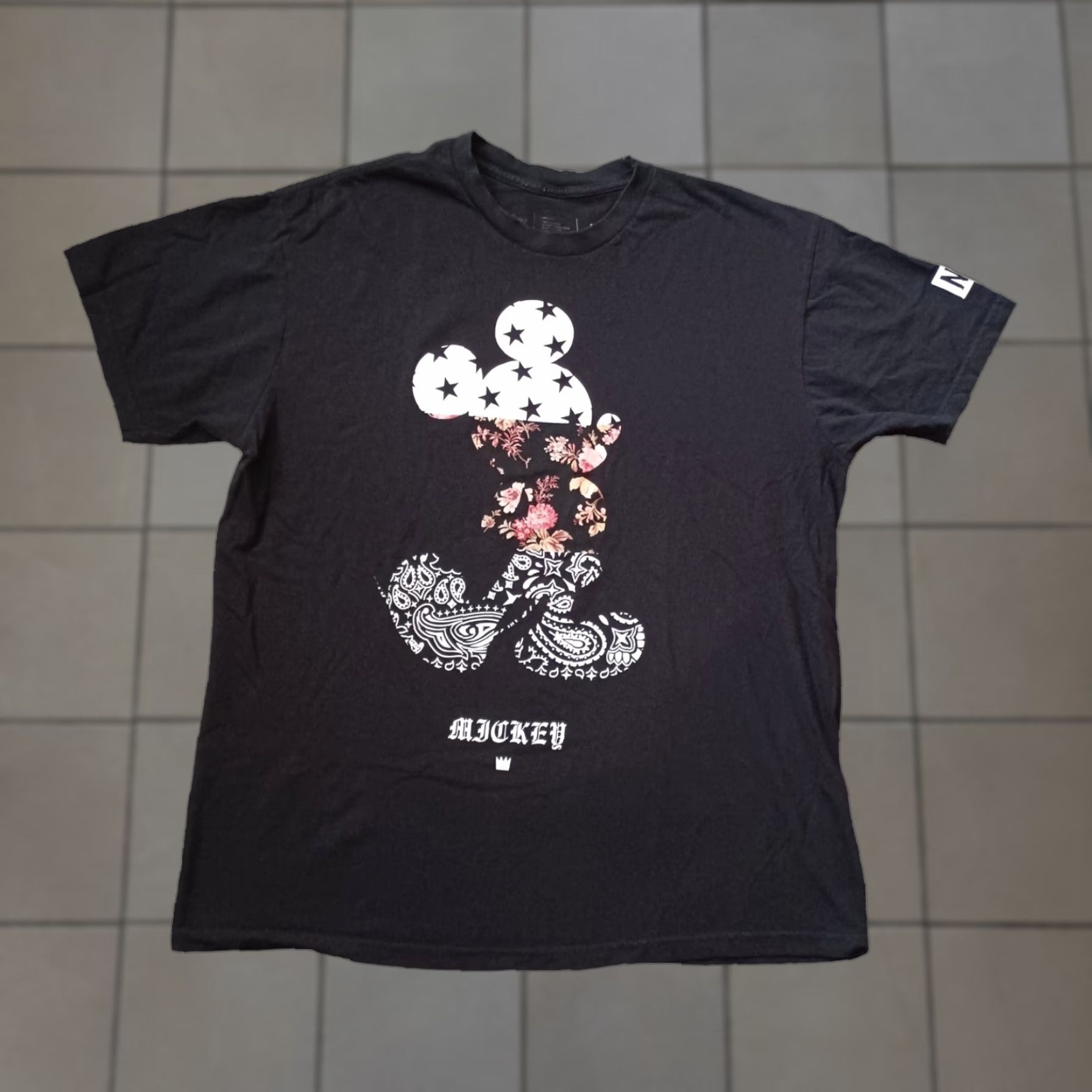 Disney Disney T Shirt Mens Large Black Mickey Mouse Neff Jumbo Logo Short Sleeve Size US L / EU 52-54 / 3 - 1 Thumbnail