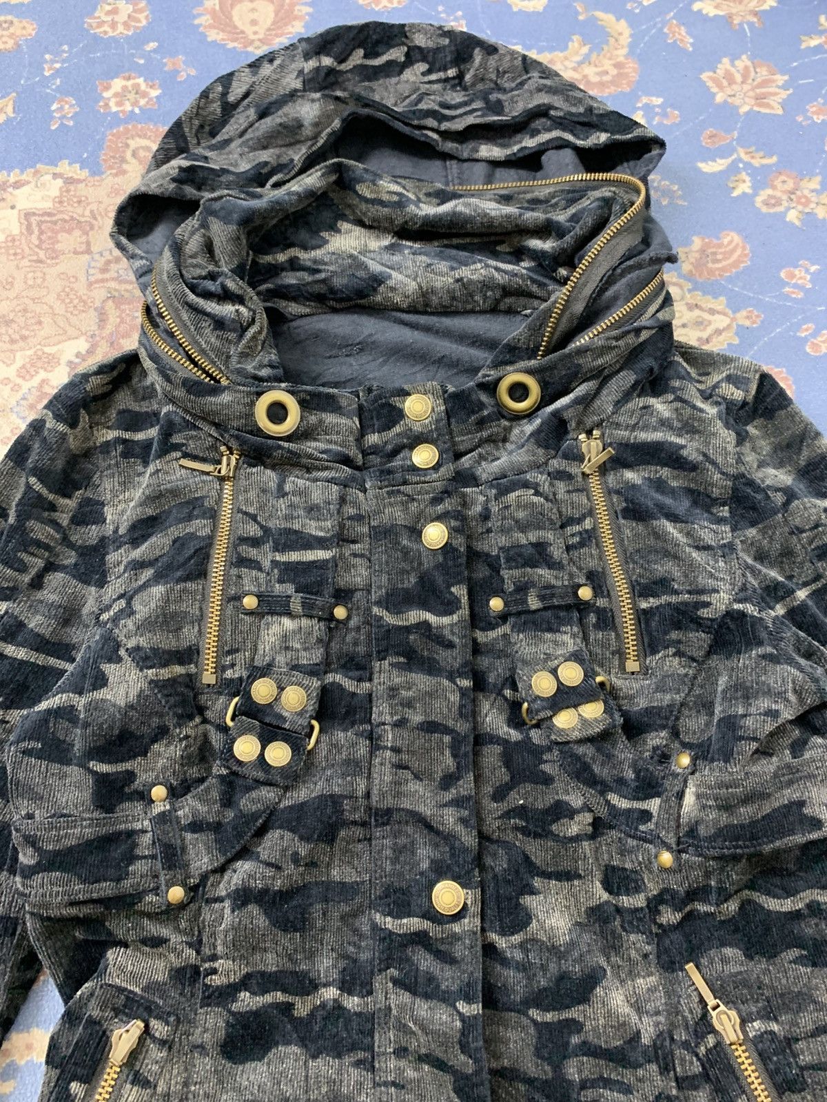 GOA Japanese Brand Fairy Bono Camo Corduroy Cropped Jacket Size US S / EU 44-46 / 1 - 6 Thumbnail