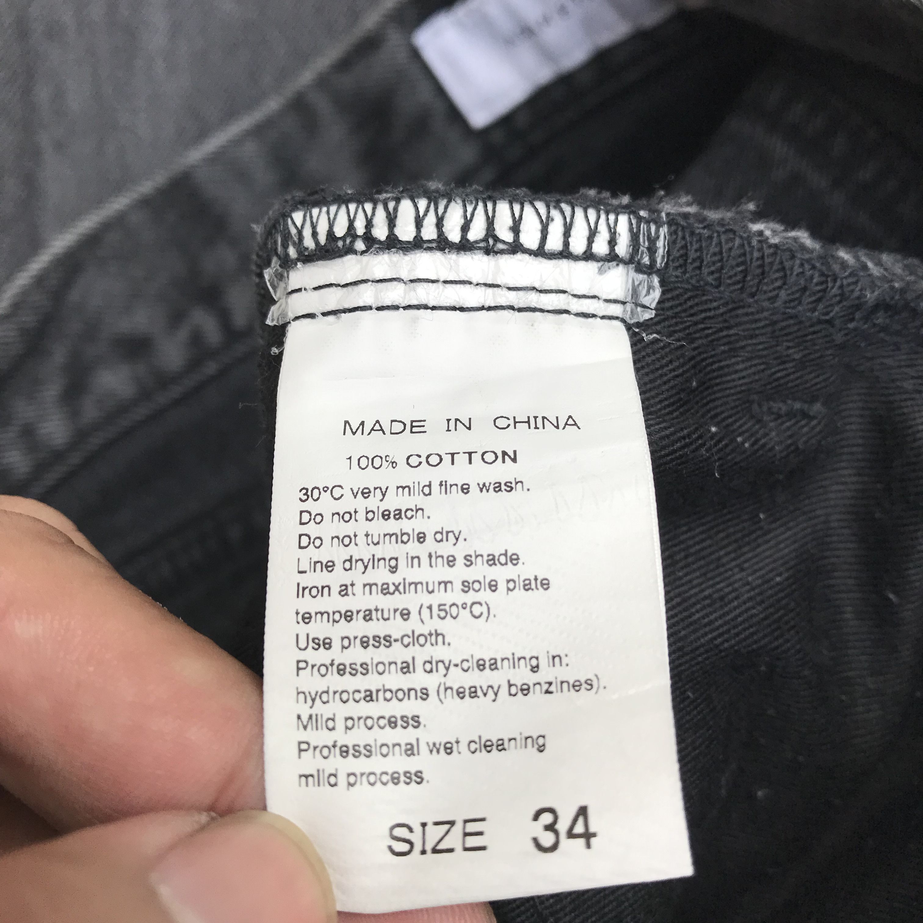 ADAM ET ROPE Adam Et Rope Straight Black Acid wash Jeans pants size 34 Size US 34 / EU 50 - 10 Thumbnail