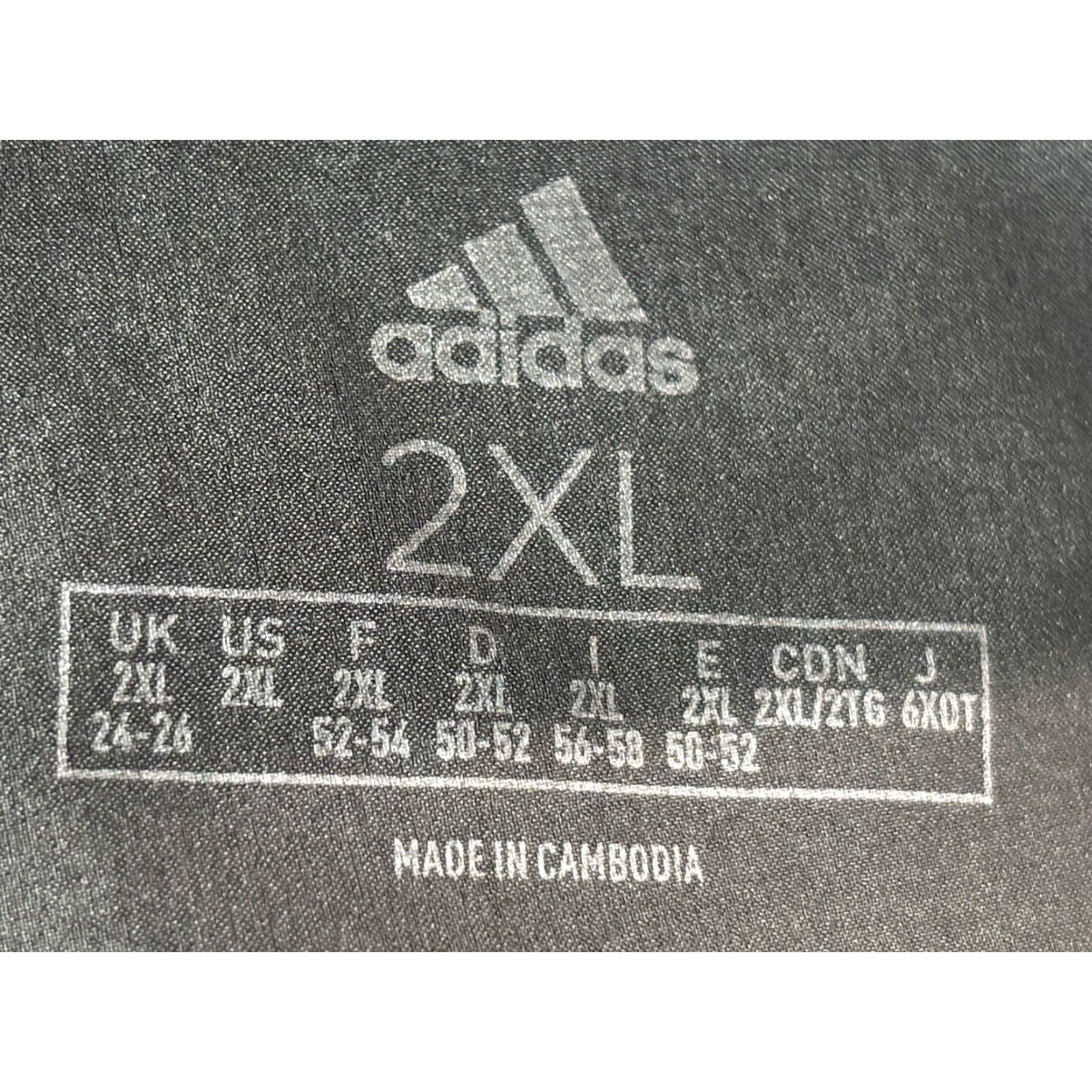 Adidas adidas Women’s Athletic Pants Pull On Crop Ankle Black Gray Sz XXL 2XL Regular Polyester Size 40" / US 18 - 7 Thumbnail