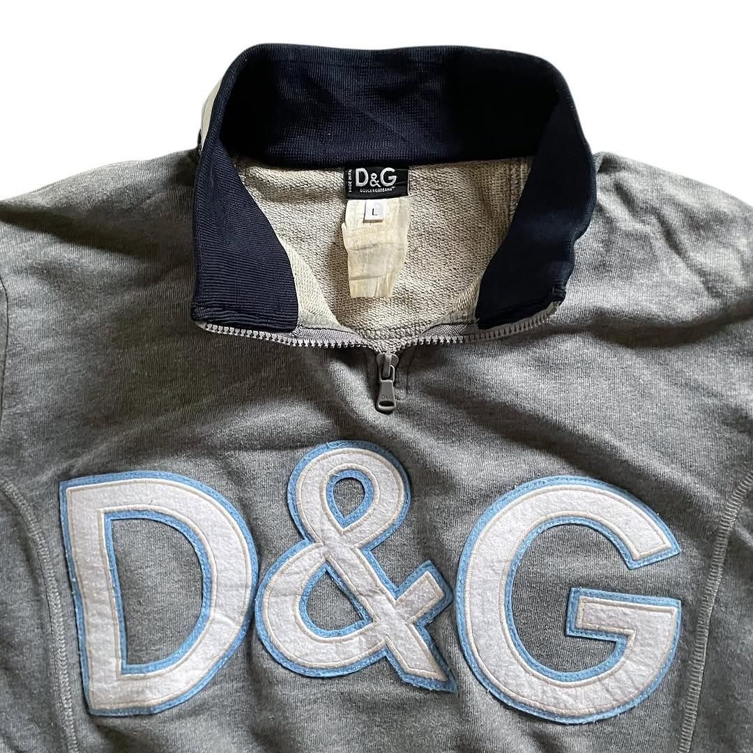 Dolce & Gabbana Vintage Dolce & Gabbana Quarter Zip Sweatshirt Size US L / EU 52-54 / 3 - 6 Thumbnail