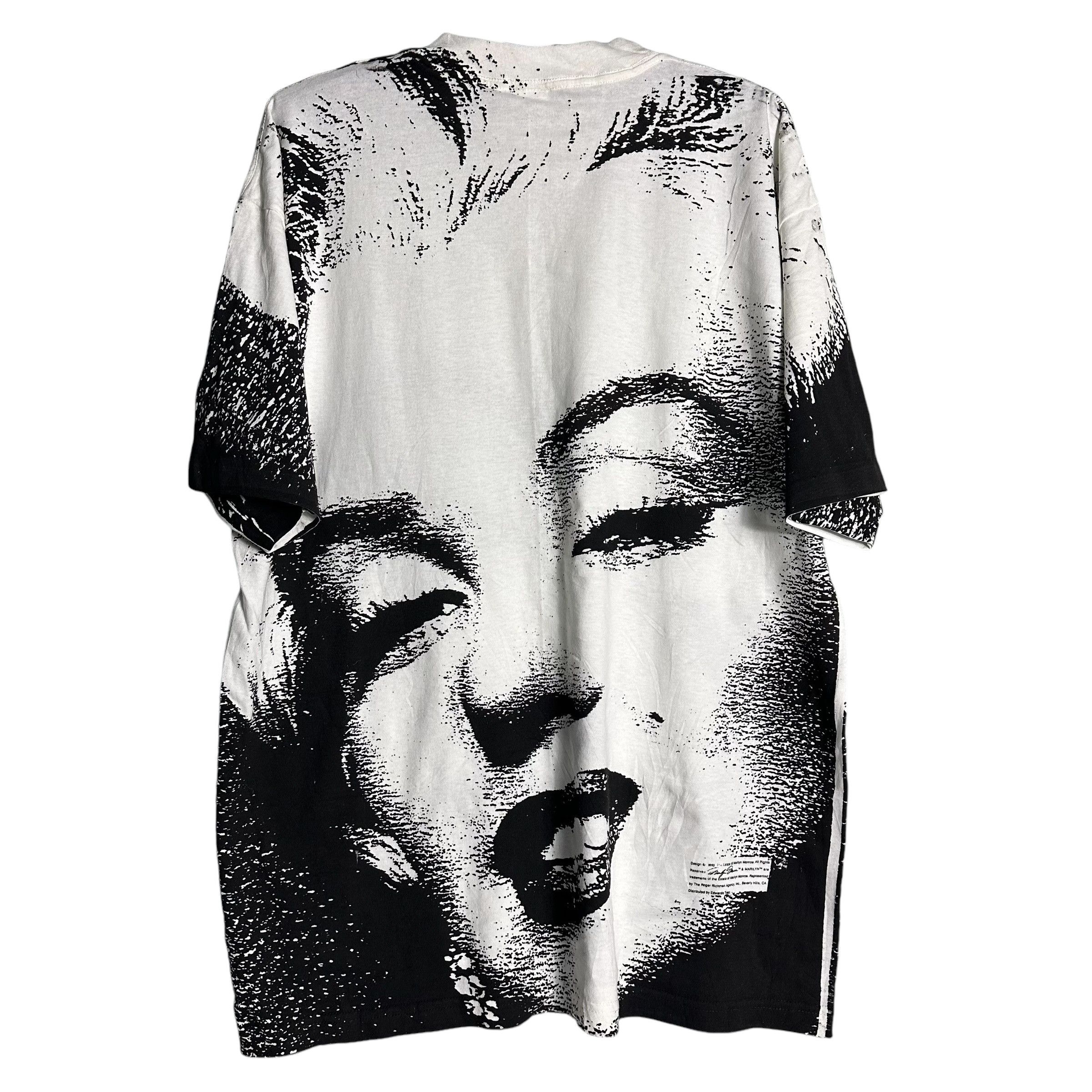 Band Tees 🔥RARE🔥Vintage Marilyn Monroe Big Face All Print T-shirt Size US XL / EU 56 / 4 - 4 Thumbnail