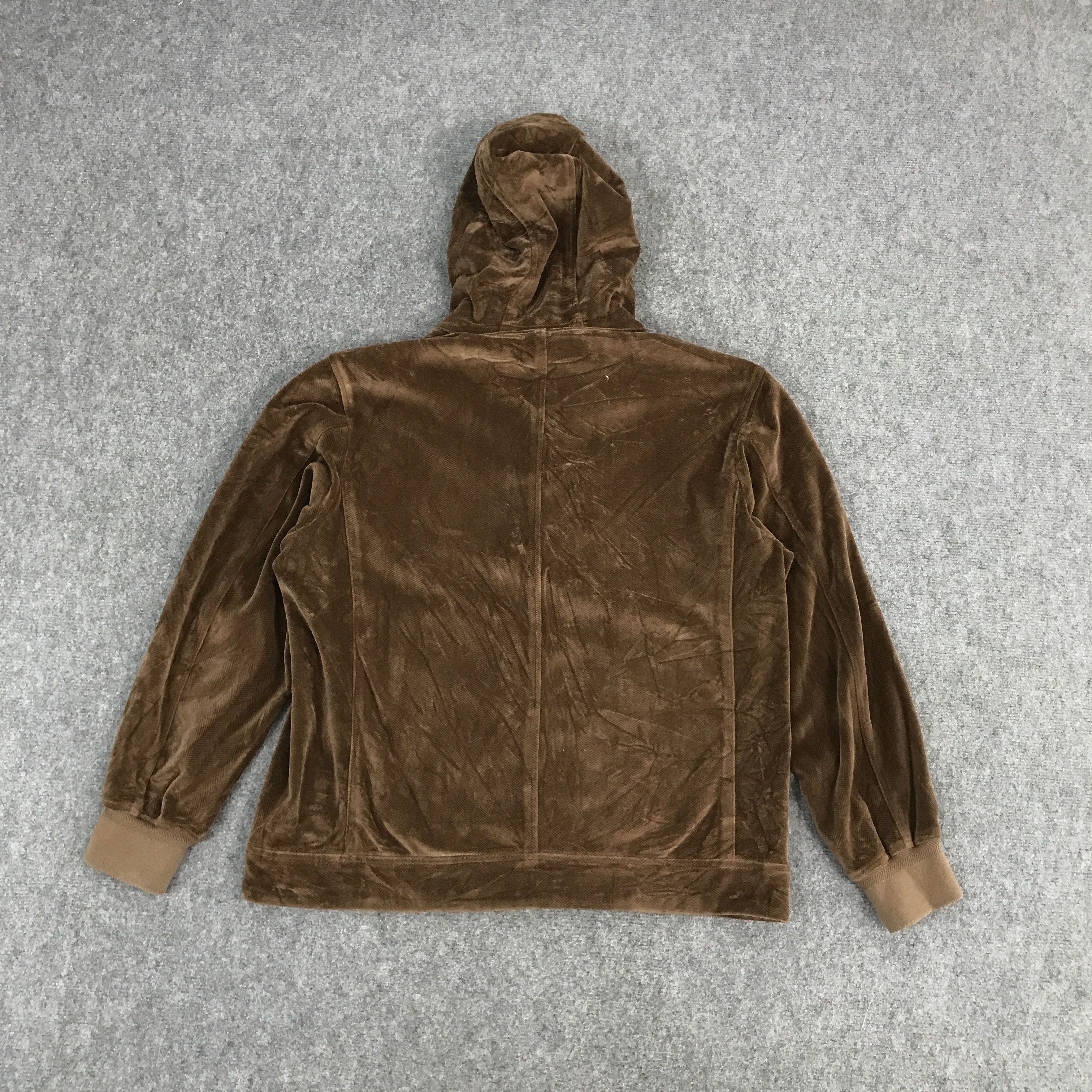 BIGI × Japanese Brand MENS BIGI VELVET HOODIES ZIPPER JACKET Size US XL / EU 56 / 4 - 2 Thumbnail