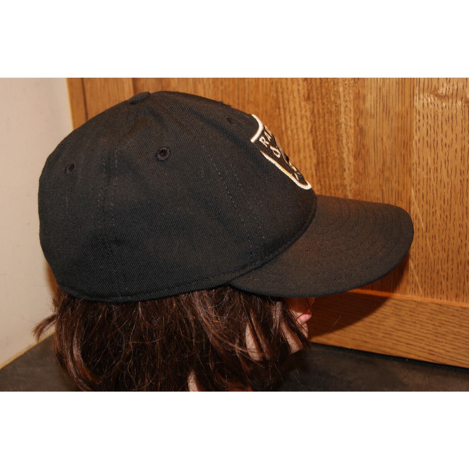New Era VTG Oakland LA Raiders Wool New Era Low Profile Sz 7 1/8 USA Size ONE SIZE - 6 Thumbnail