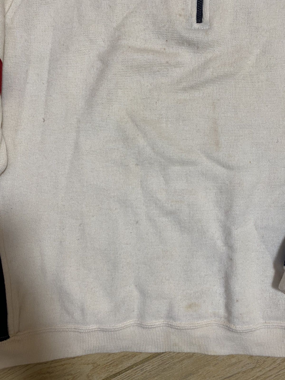 Japanese Brand × Lacoste Vintage Lacoste distressed sweater Size US XL / EU 56 / 4 - 11 Thumbnail