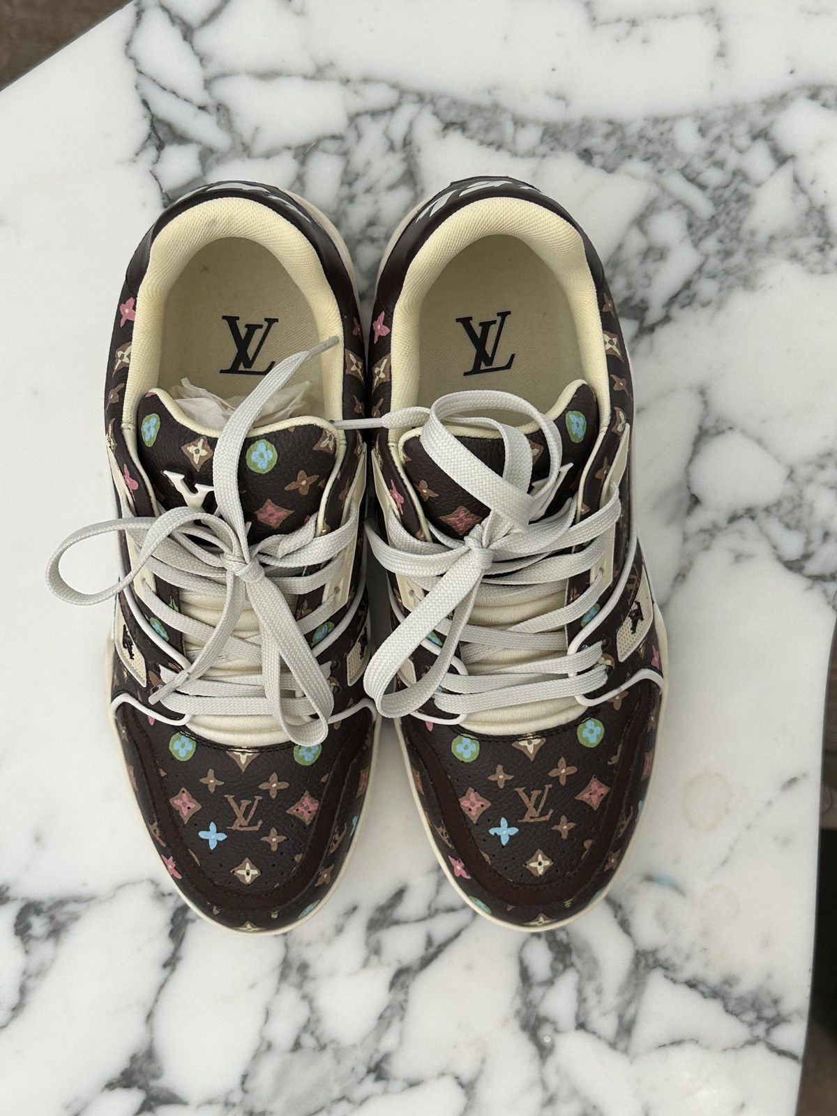 Louis Vuitton × Tyler The Creator Louis Vuitton by Tyler, the Creator LV Trainer Mocha Size US 6 / EU 39 - 5 Thumbnail