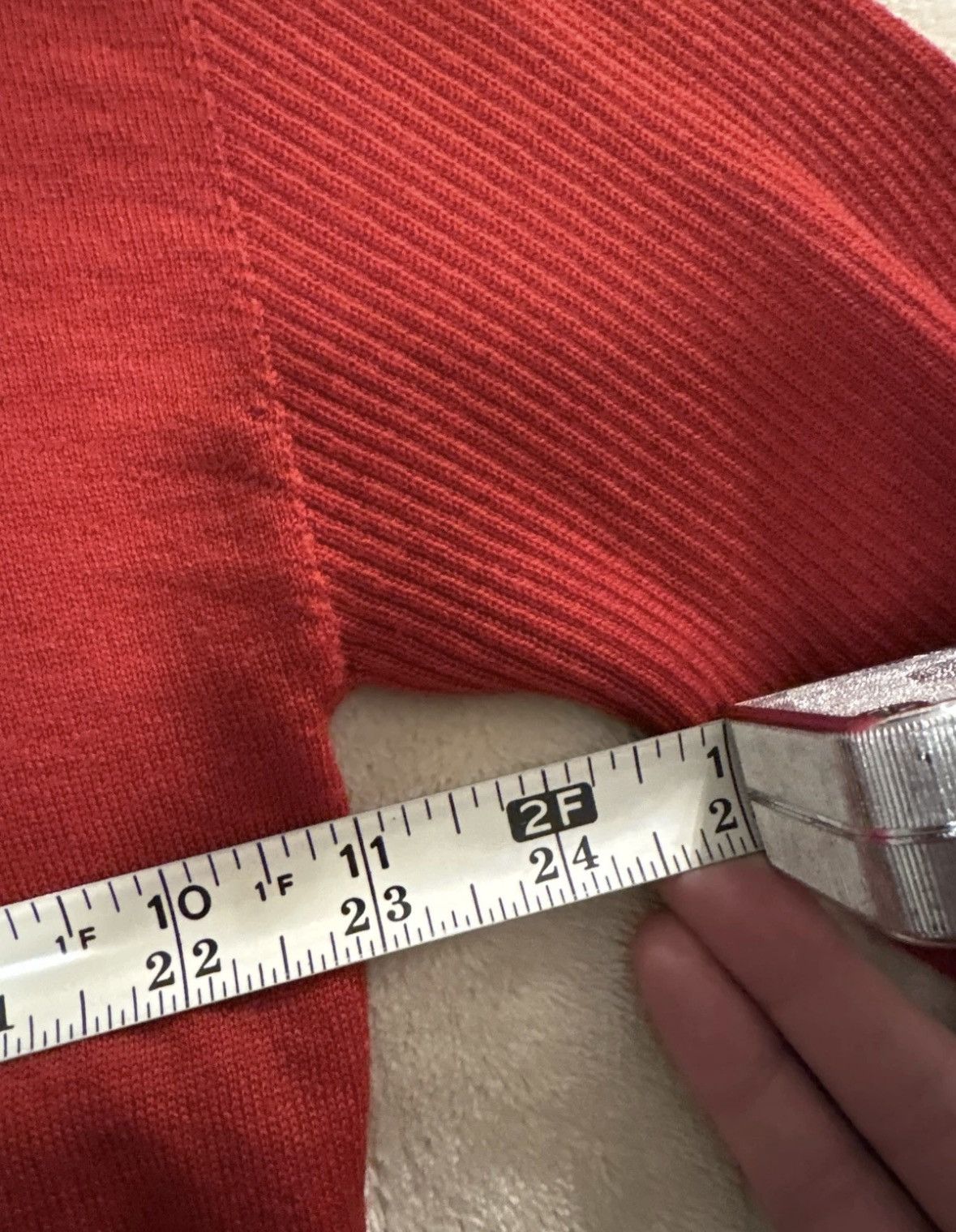 Rick Owens Rick Owens FW19 Larry Cardinal Red Virgin Wool Knit Sweater Size US M / EU 48-50 / 2 - 3 Thumbnail