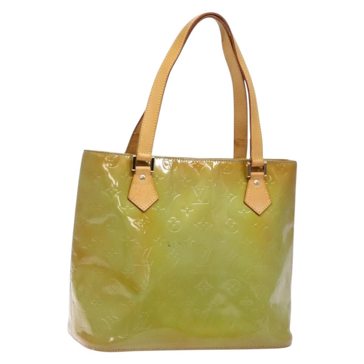 Louis Vuitton LOUIS VUITTON Monogram Vernis Houston Hand Bag Baby Blue Size ONE SIZE - 1 Thumbnail