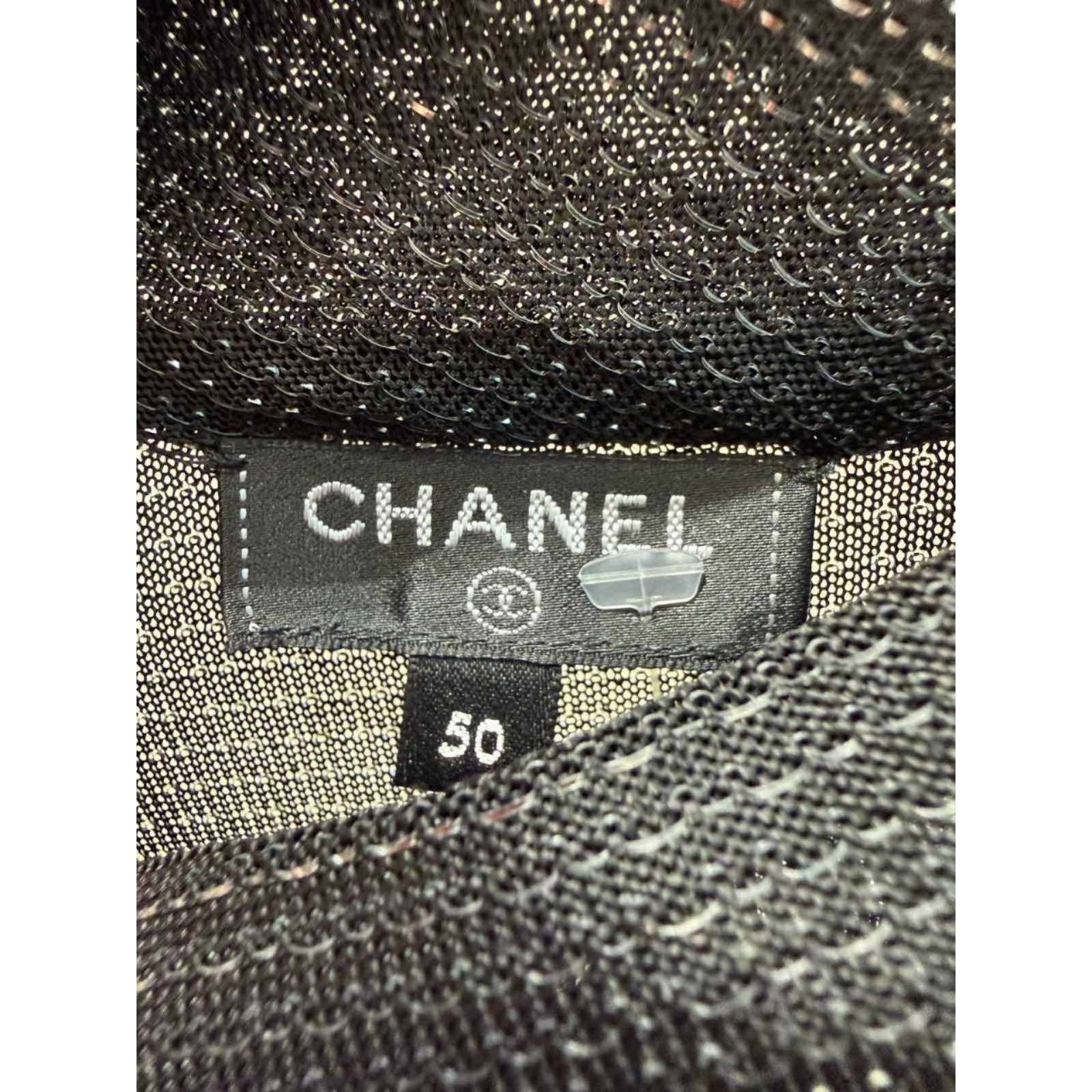Chanel Chanel Metallic Knit Sleeveless Top - Size 50 fr Size XL / US 12-14 / IT 48-50 - 4 Thumbnail
