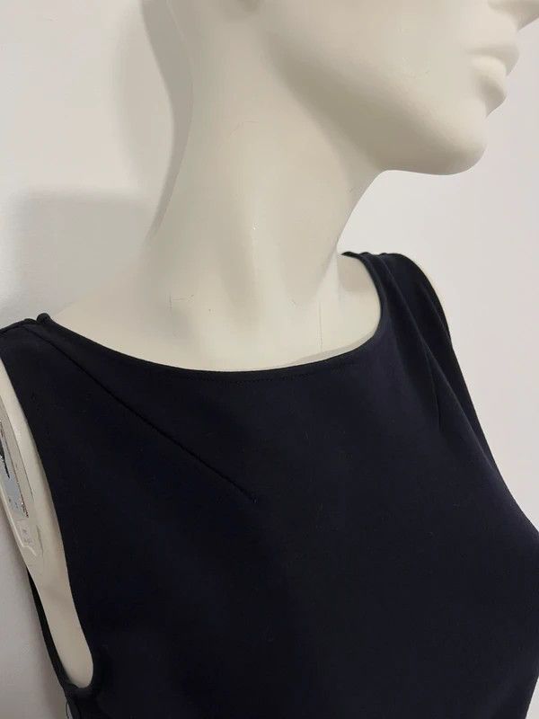 Patrizia Pepe Patrizia Pepe black draped dress viscose Size M / US 6-8 / IT 42-44 - 3 Thumbnail