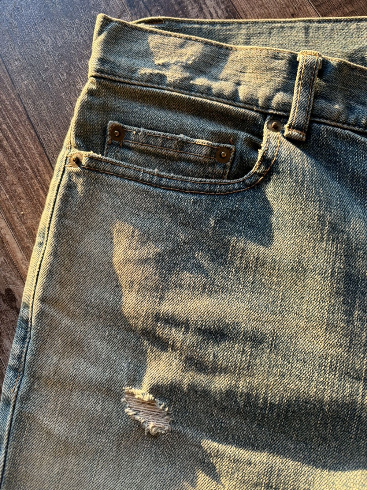 Saint Laurent Paris Saint Laurent Paris D02 Crash Denim Size US 33 - 12 Thumbnail