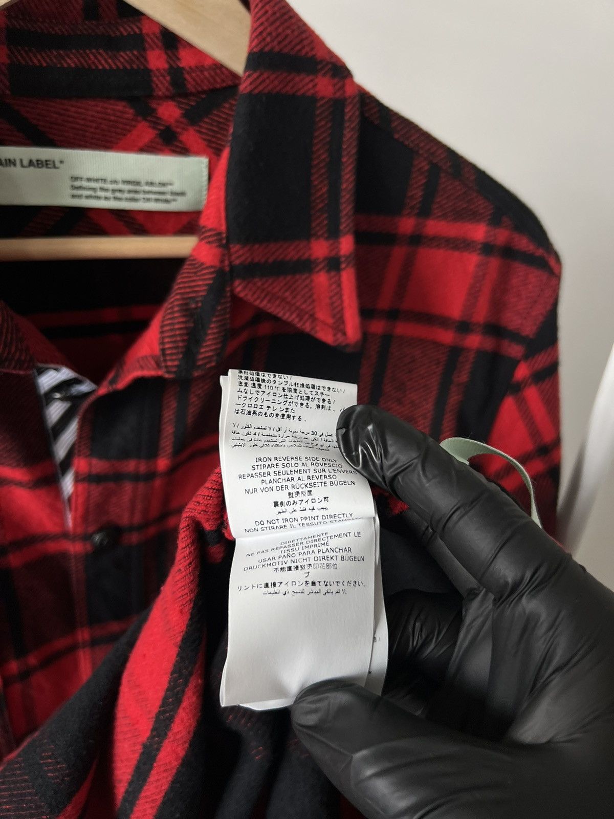 Off-White Off White SSENSE Exclusive “Check Shirt” Flannel Size M Size US M / EU 48-50 / 2 - 16 Thumbnail