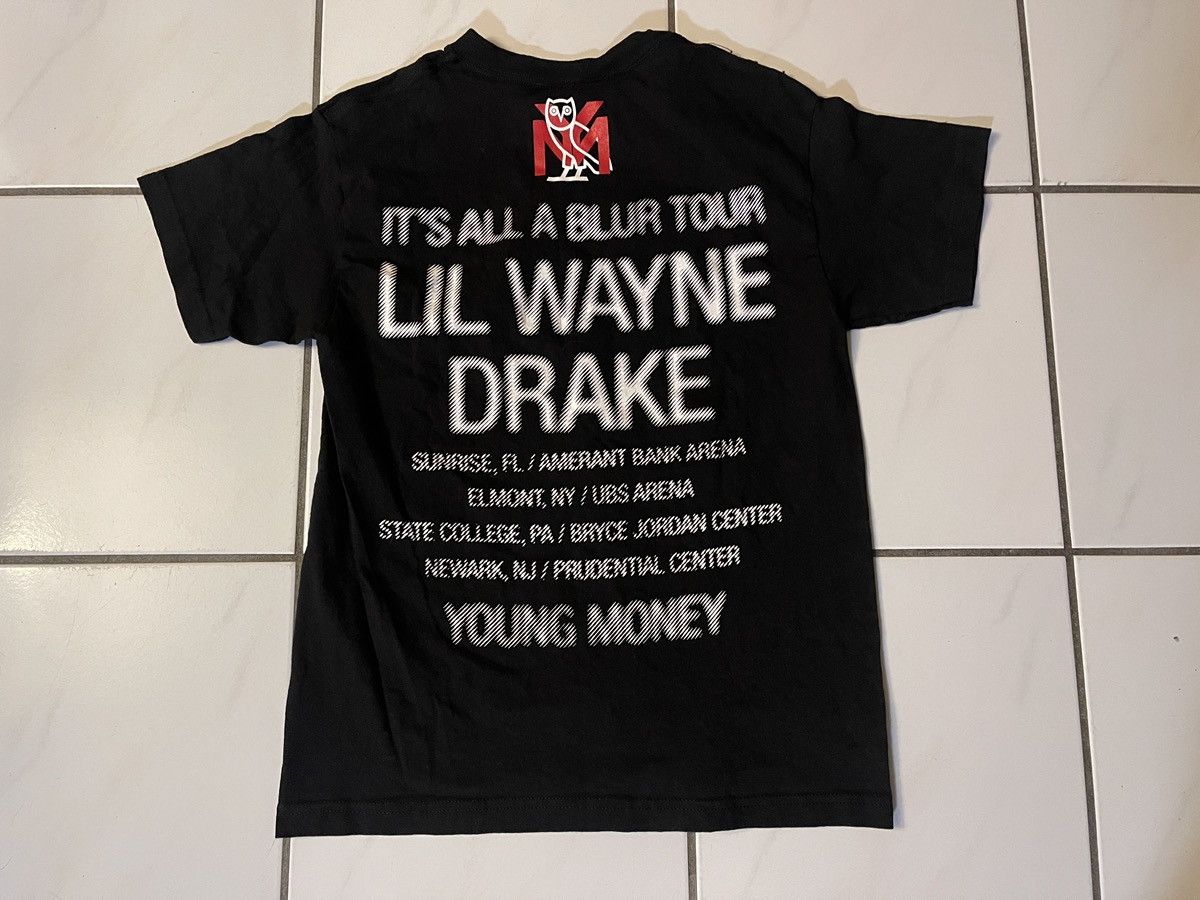 Lil Wayne x Drake Young Money x OVO Tour Tee Size Medium