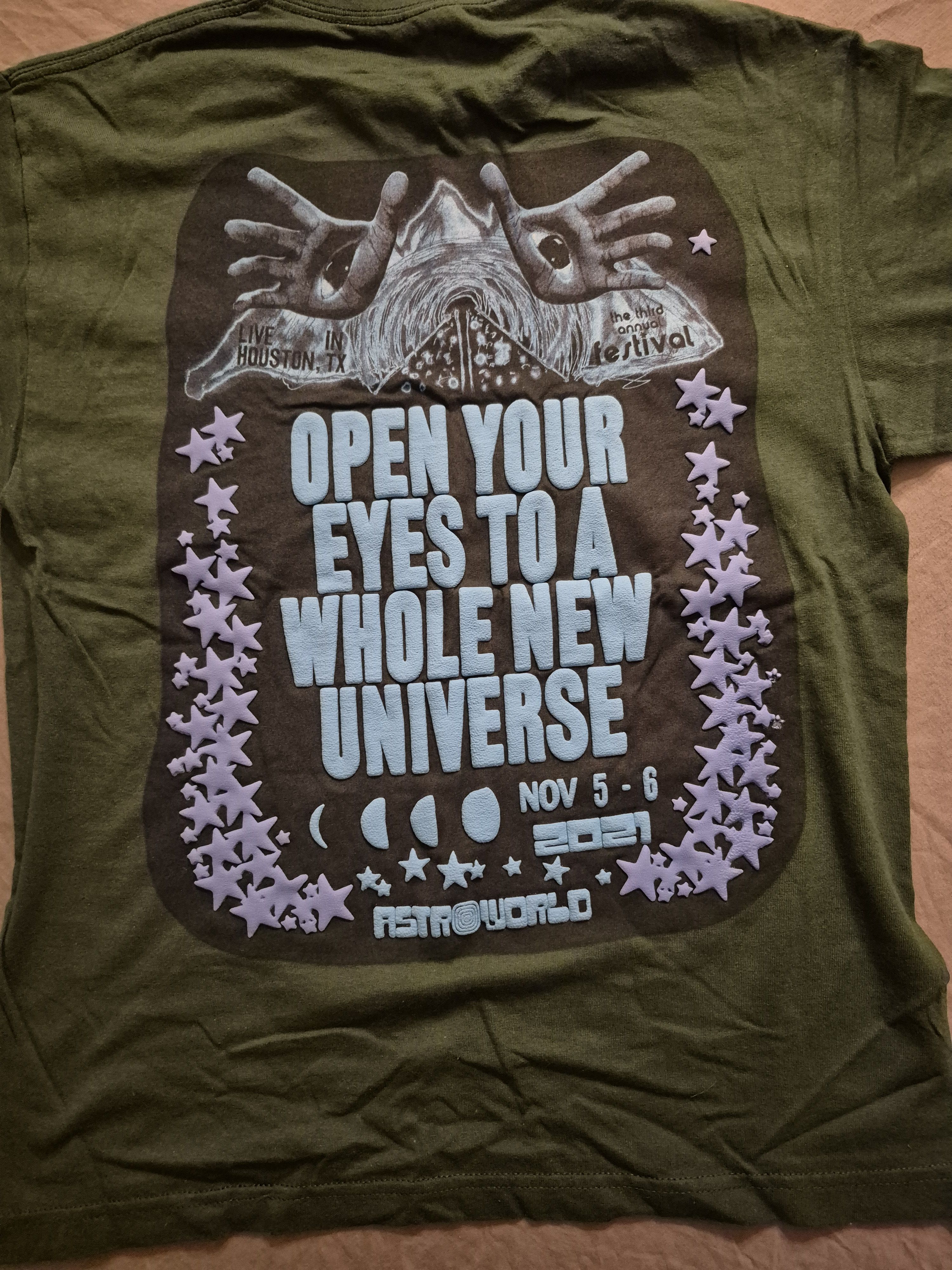 Travis Scott Travis Scott AstroWorld Green Tour Tee Size Small Size US S / EU 44-46 / 1 - 4 Thumbnail