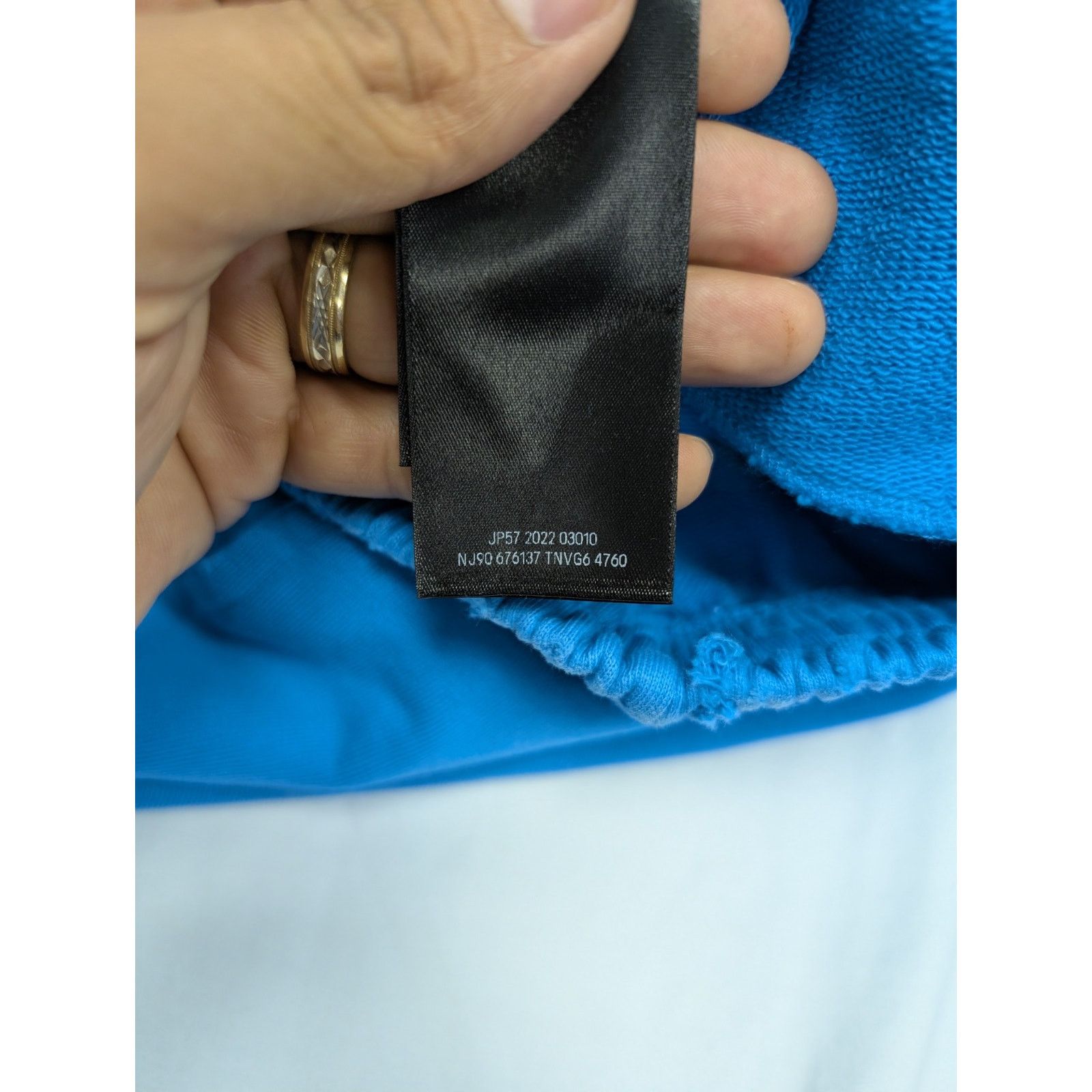 Balenciaga o1rshd1 Q:2 / Pol Camp Crack Print Med Moll Shorts in Blue Size US 32 / EU 48 - 17 Thumbnail