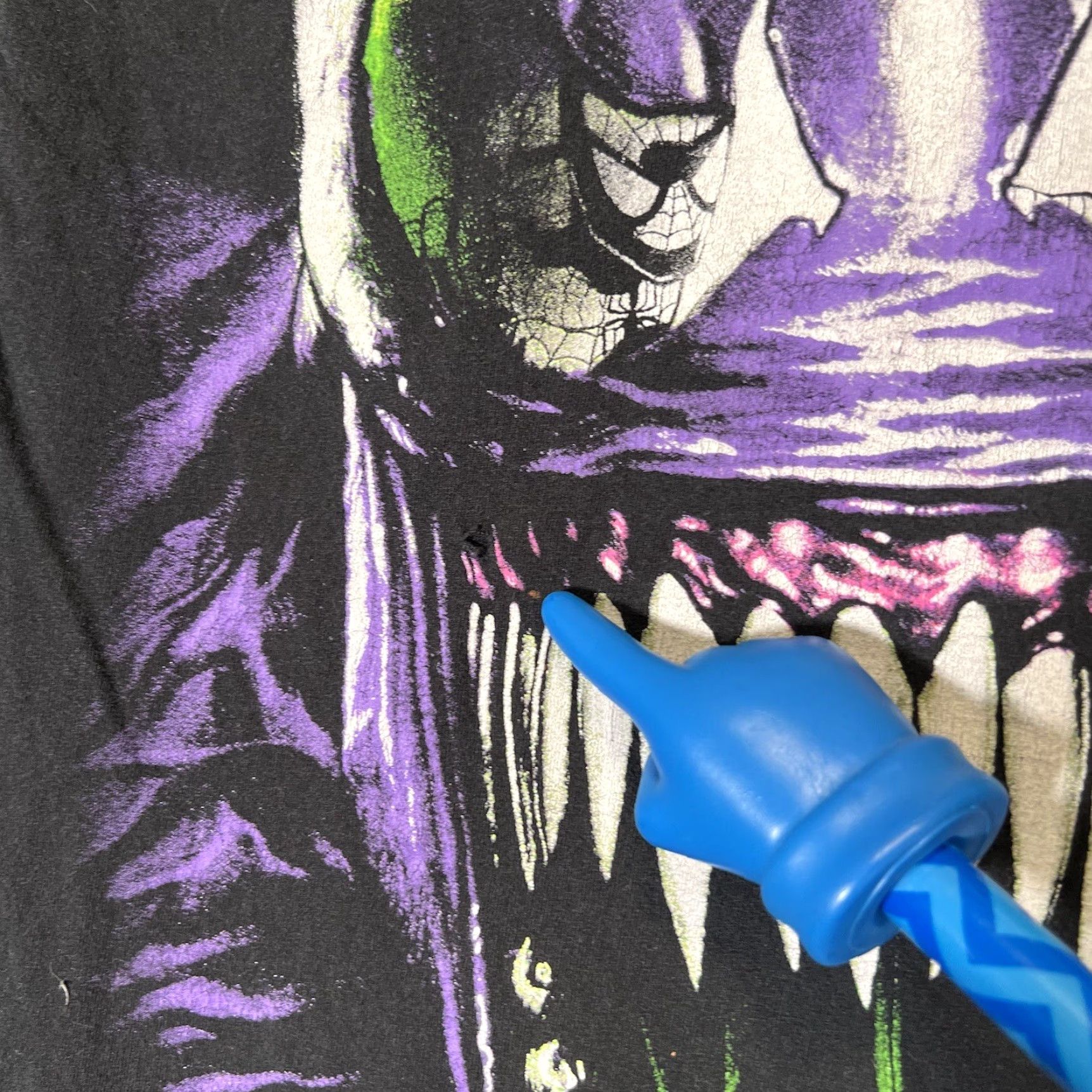 Vintage Marvel Comics Venom Big Face Shirt Adult Small Black Mens Size US S / EU 44-46 / 1 - 7 Thumbnail