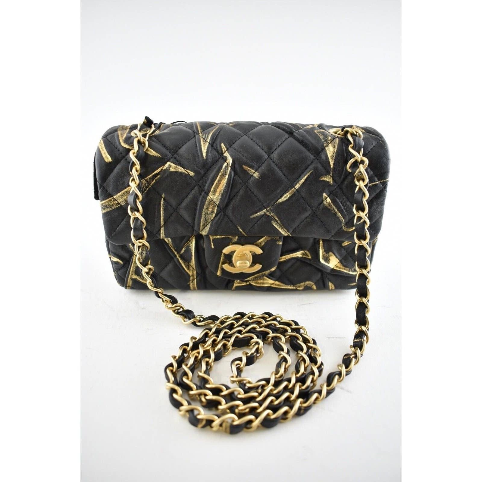 Chanel Chanel Mini Flap Rectangle CC Quilted Chain Crossbody Bag Size ONE SIZE - 7 Thumbnail