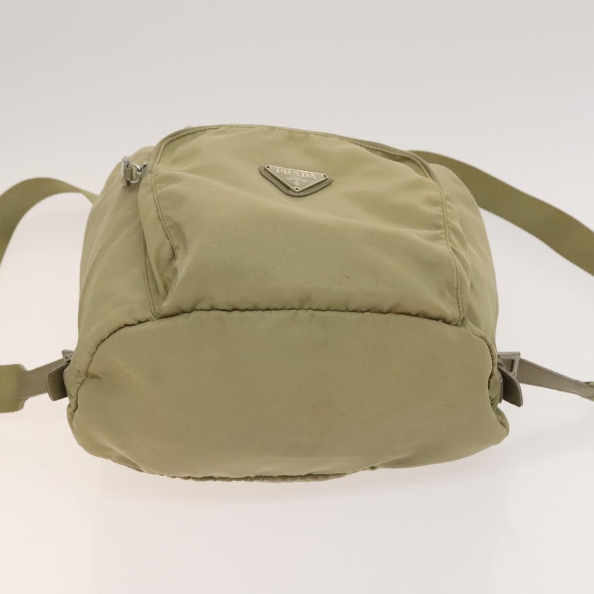 Prada PRADA Backpack Nylon Khaki Silver Size ONE SIZE - 9 Thumbnail