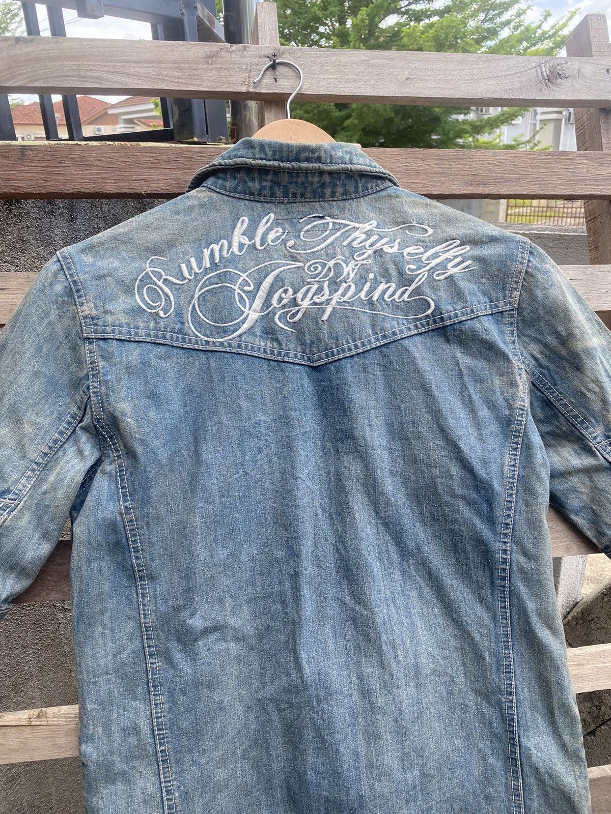 If Six Was Nine Vintage In The Attic Seditionaries Denim Shirt Size M / US 6-8 / IT 42-44 - 10 Thumbnail