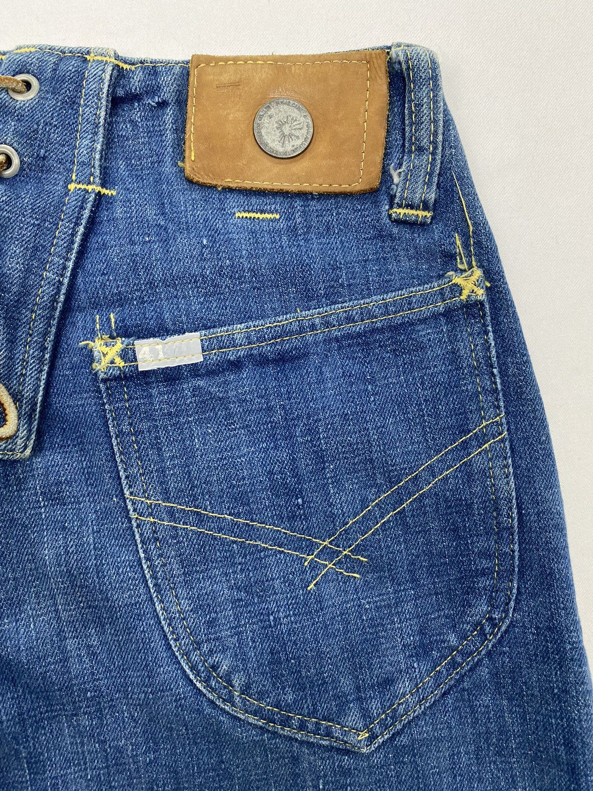 Sugar Cane Mihara Yasuhiro X Sugar Cane Selvedge Hybrid Flare Denim Size US 30 / EU 46 - 13 Thumbnail
