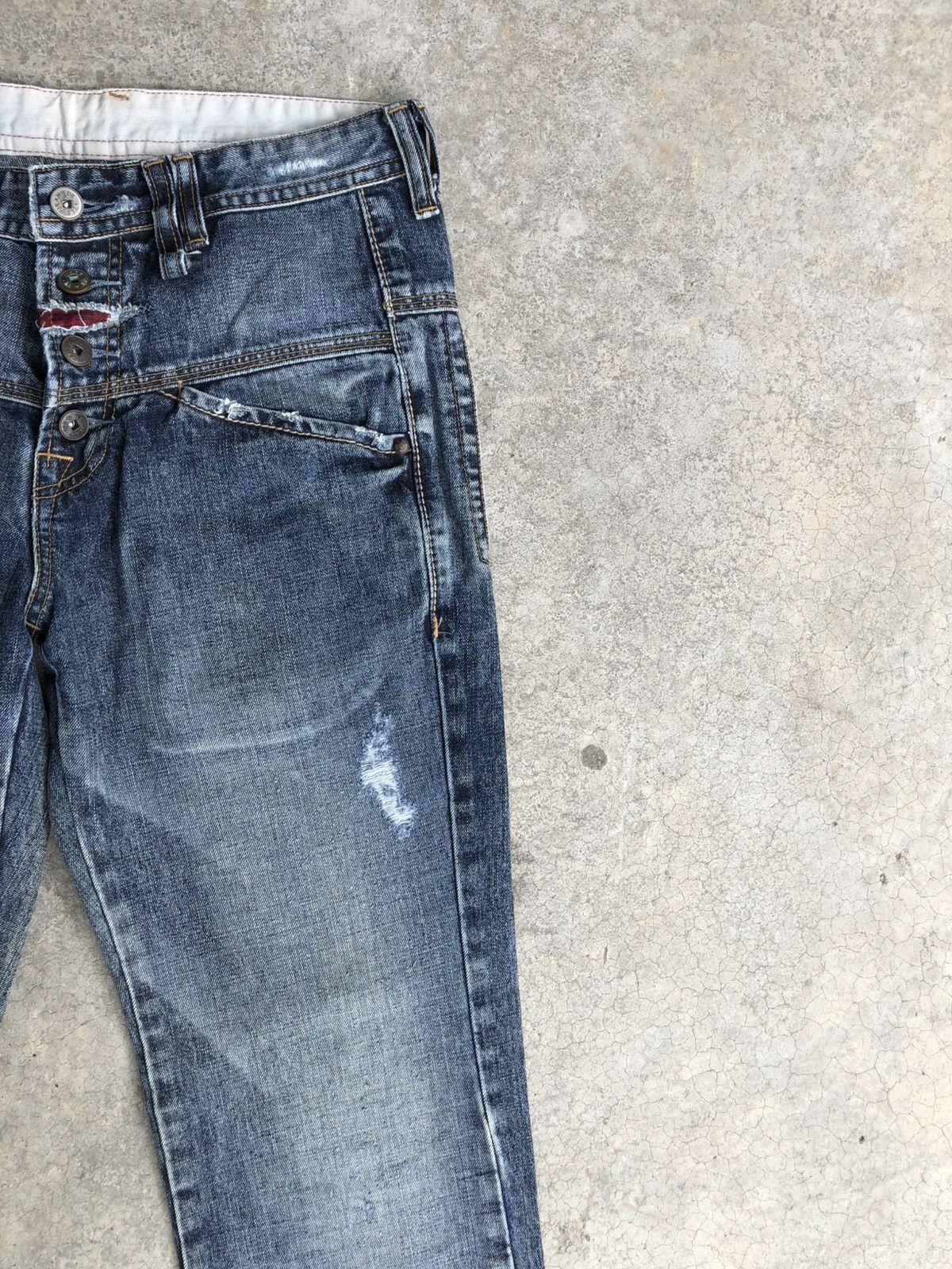 Marithe + Francois Girbaud Marithe Francois Girbaud Distressed Jeans Size US 30 / EU 46 - 5 Thumbnail