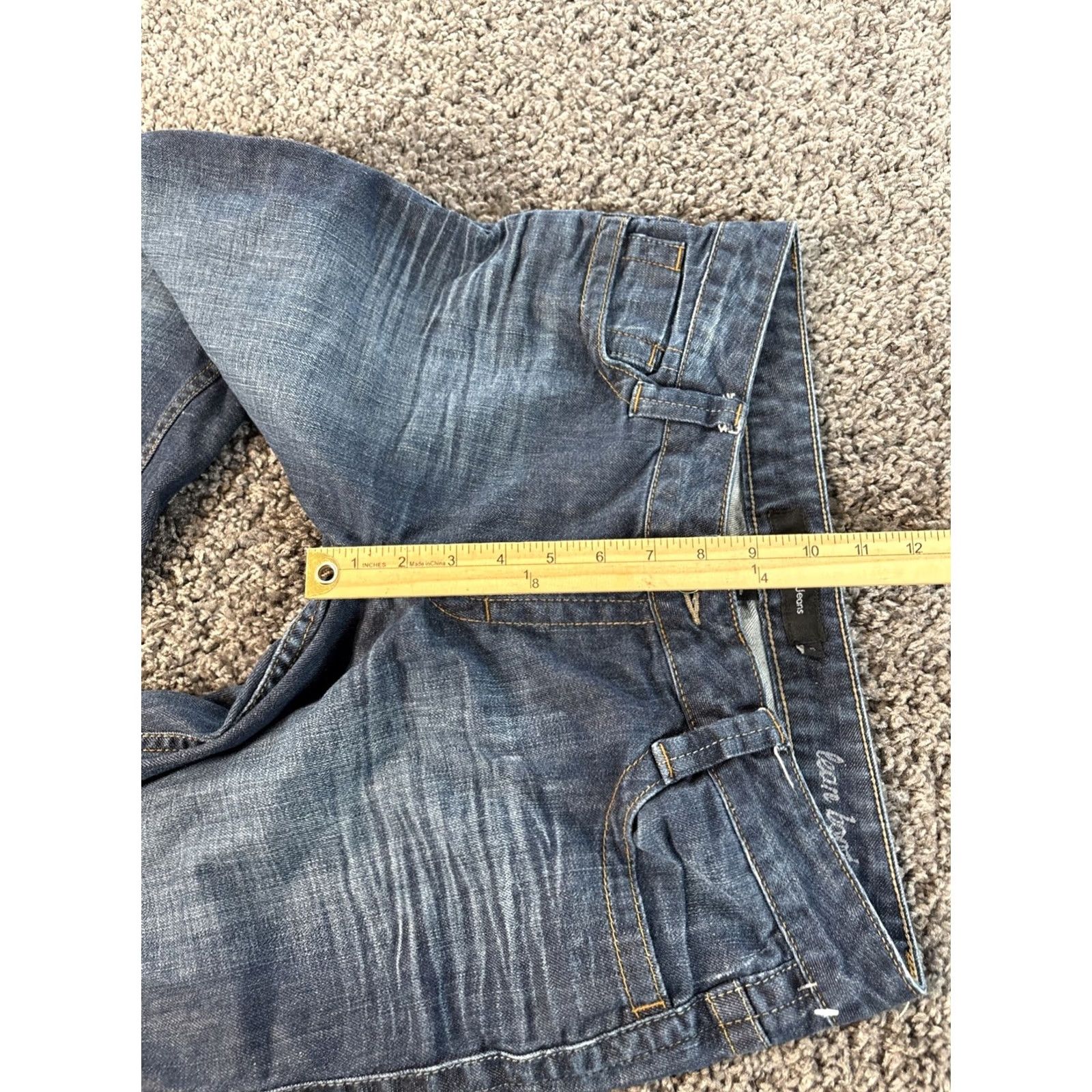 Calvin Klein VINTAGE Calvin Klein Jeans Boot Cut Women 34x30 Dark Wash Mid Rise Flap Y2K Womens Jeans 34 Inseam 30 Inseam Size 24" / US 00 / IT 34 - 5 Thumbnail