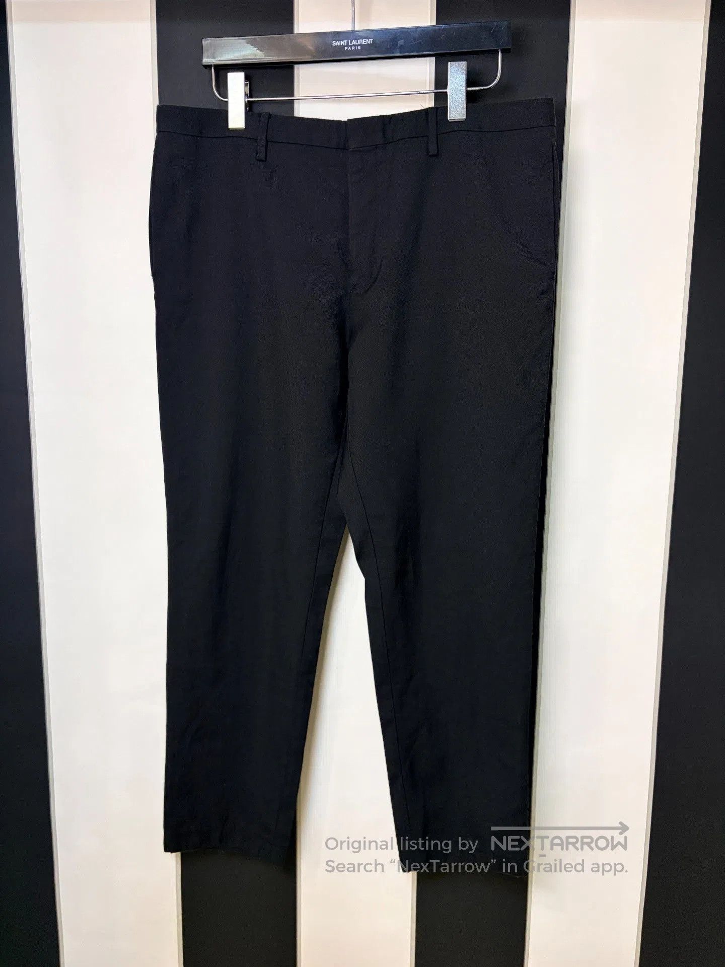 Saint Laurent Paris Saint Laurent 2016 SS Black Wool Trousers. Size US 36 / EU 52 - 1 Thumbnail