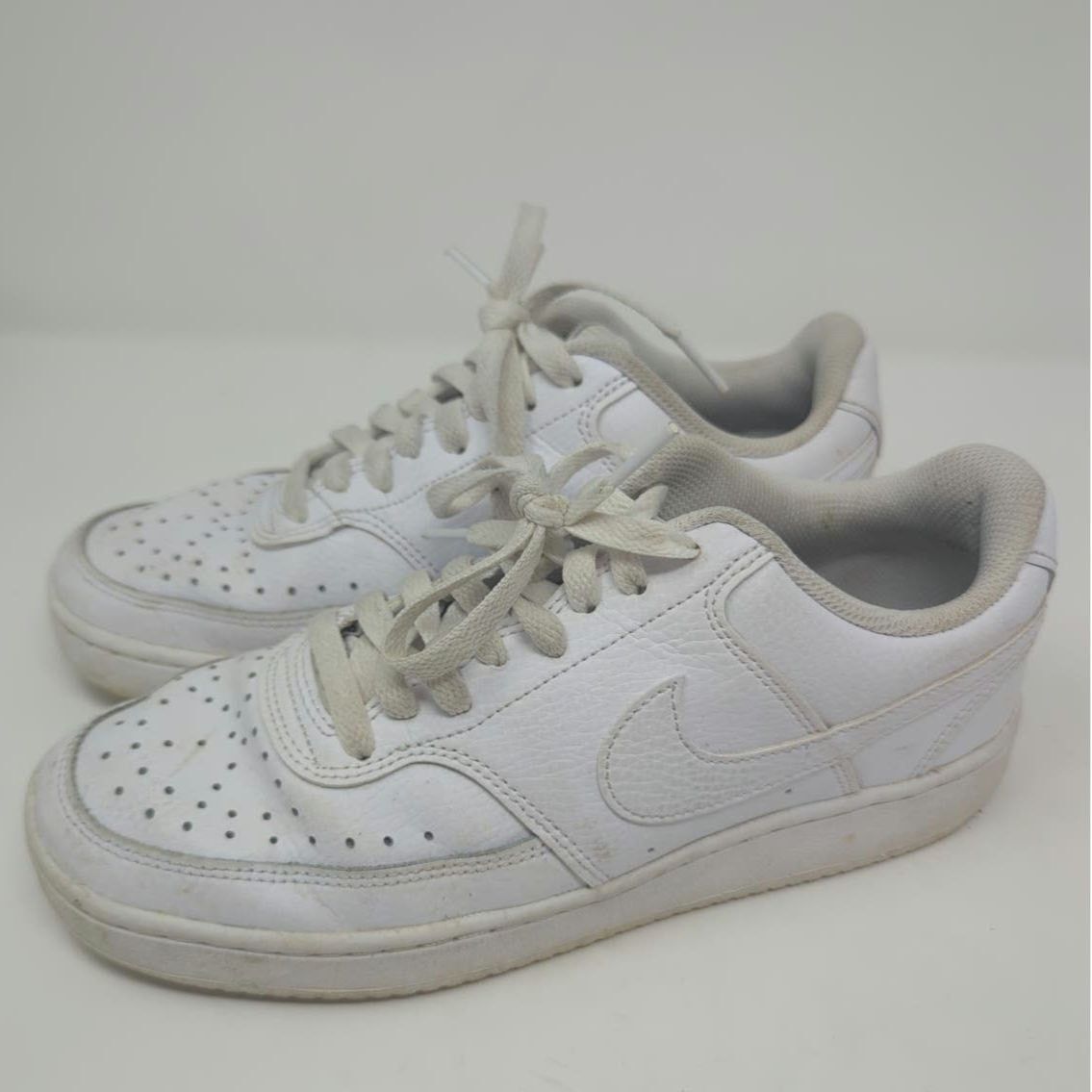 Nike Nike Court Vision Low White Sneakers Womens Size 7.5 Size US 7.5 / IT 37.5 - 1 Thumbnail