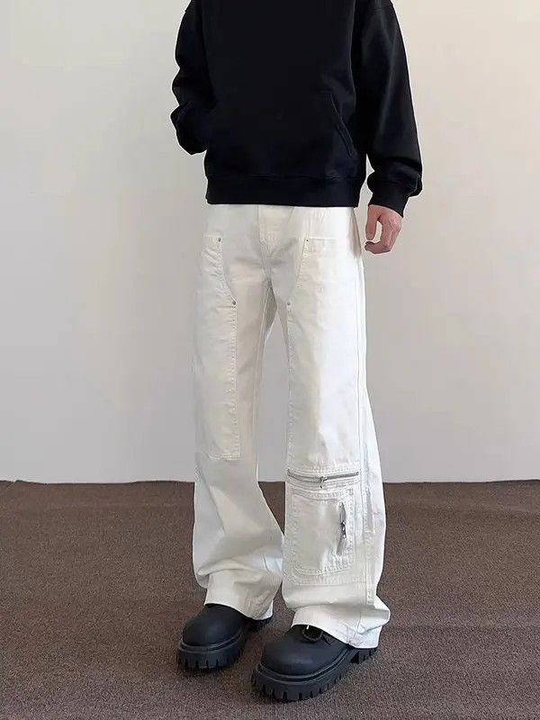 VIBE High street style white bootcut work casual pants Size US 30 / EU 46 - 3 Thumbnail
