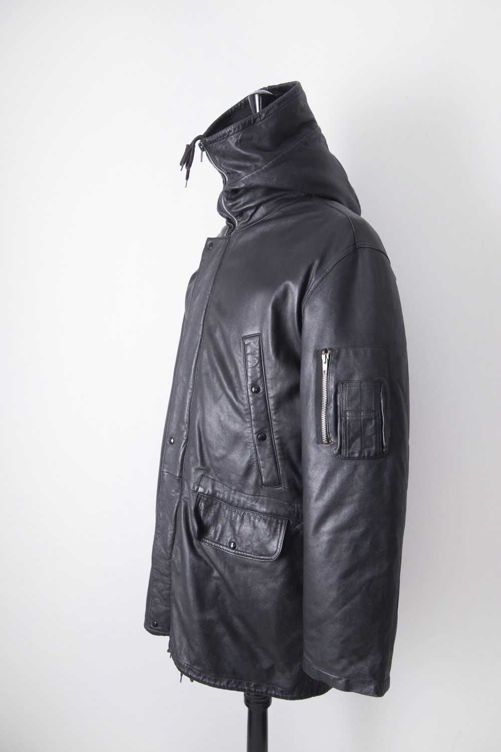 Helmut Lang AW98 leather puffer N-3B parka Size US M / EU 48-50 / 2 - 4 Thumbnail