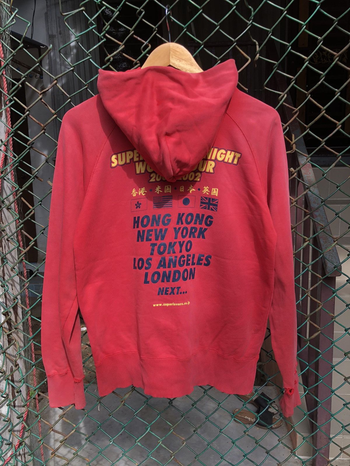 Hysteric Glamour 🔥Vintage🔥90s Distressed Super Lover World Tour Hoodies Size US M / EU 48-50 / 2 - 6 Thumbnail